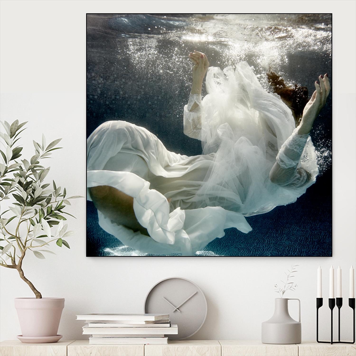 Float 3 by Peter Morneau on GIANT ART - blue figurative artistes du québec