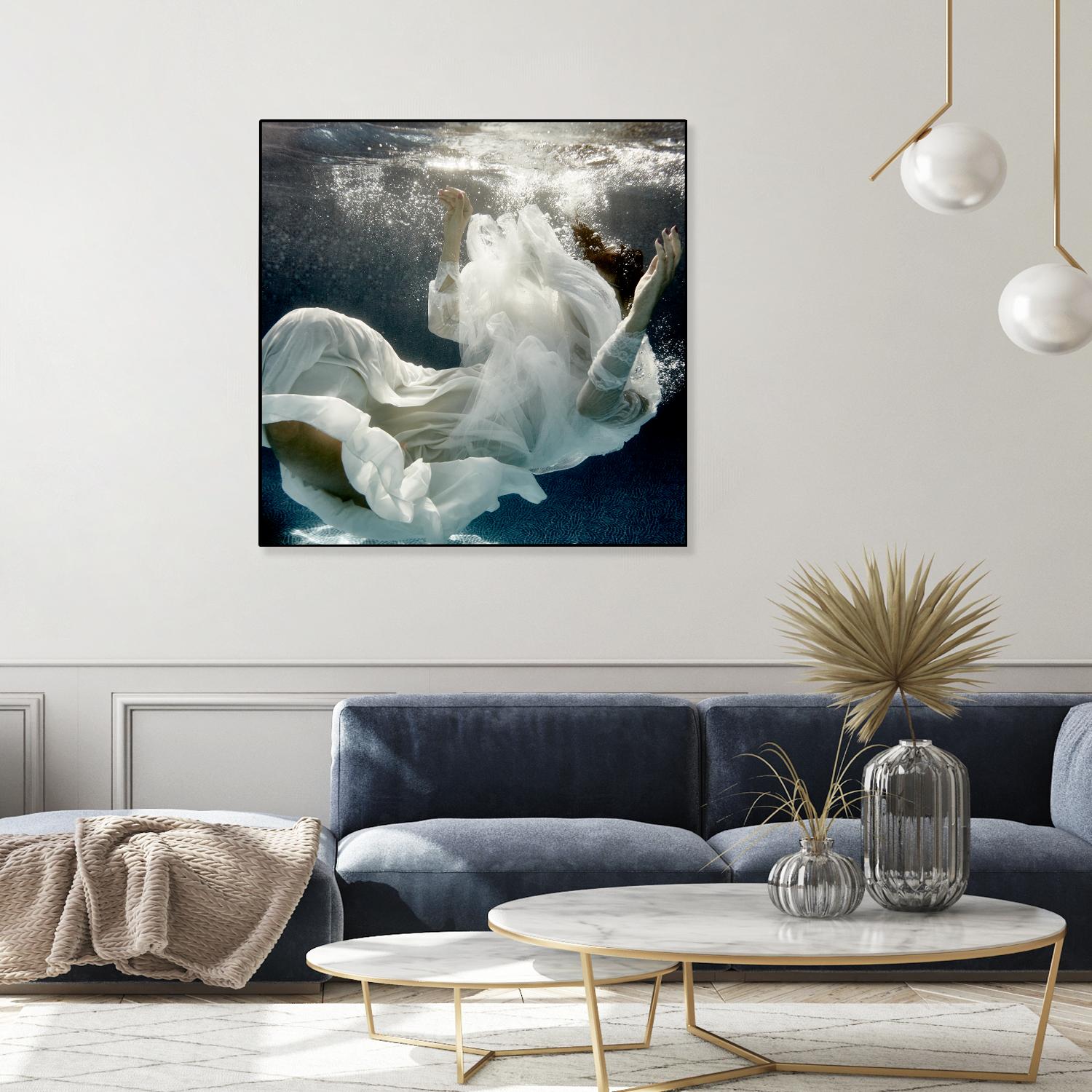 Float 3 by Peter Morneau on GIANT ART - blue figurative artistes du québec