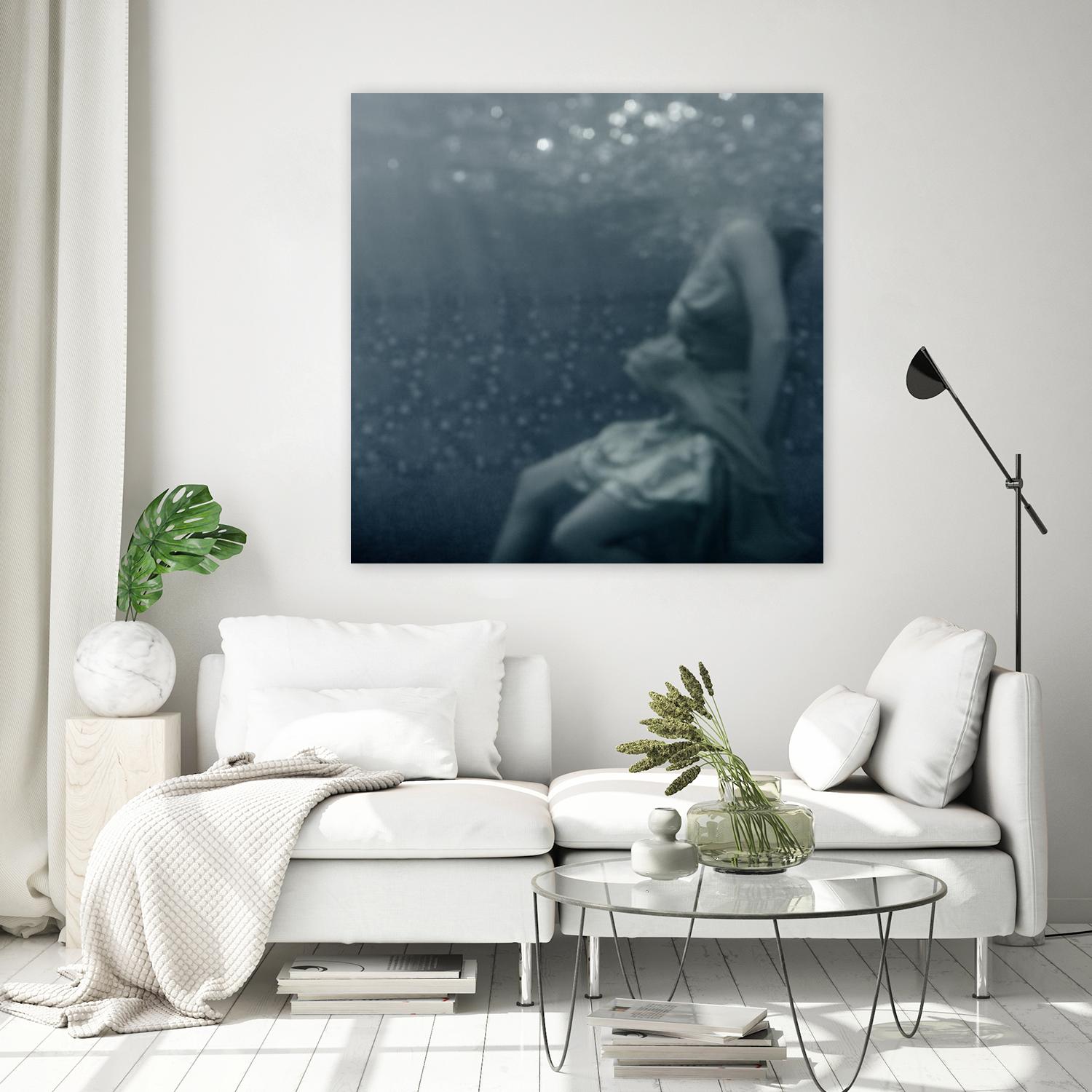 Romance 1 by Peter Morneau on GIANT ART - blue figurative ballerine