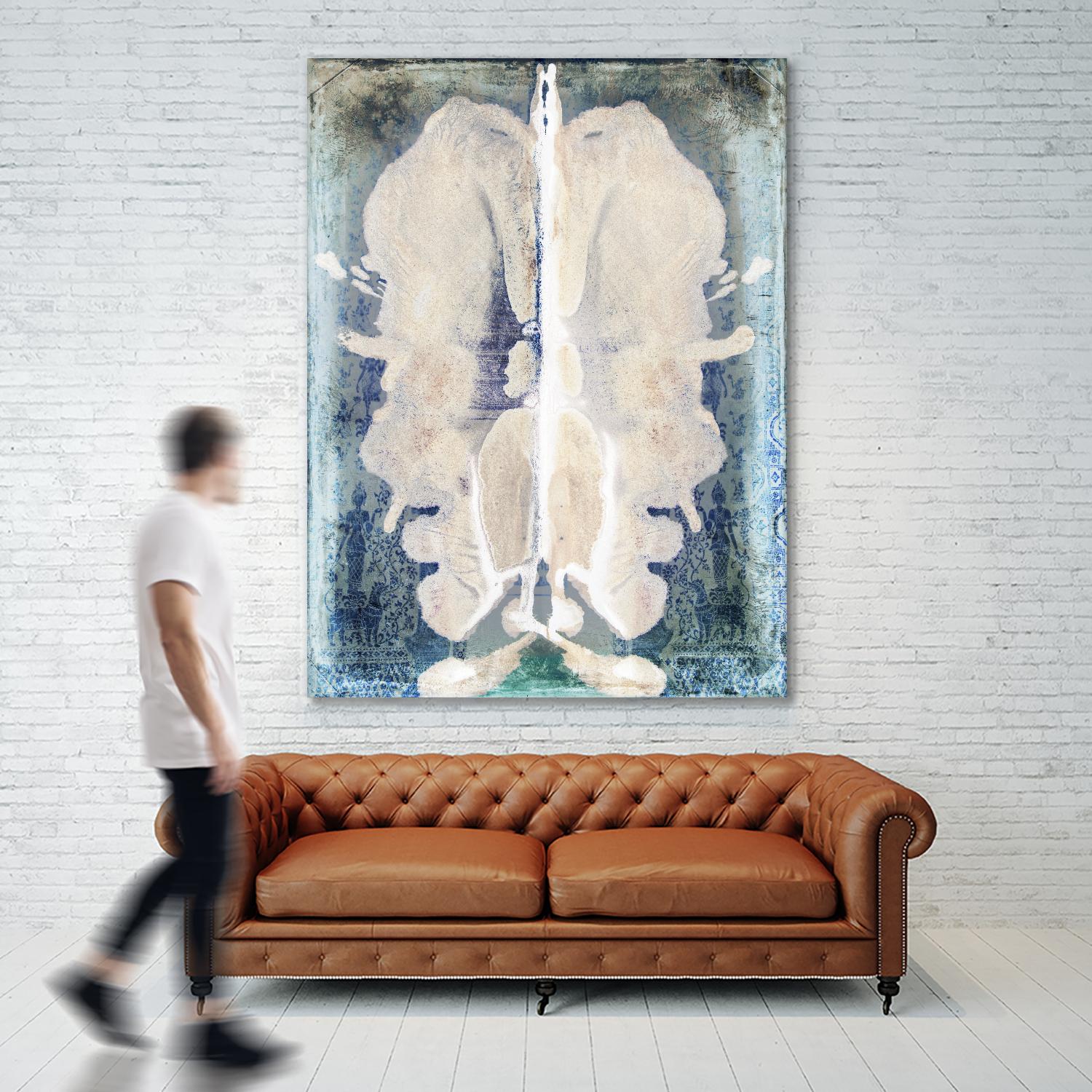 White Ink Laos by Daniel Stanford on GIANT ART - white abstract