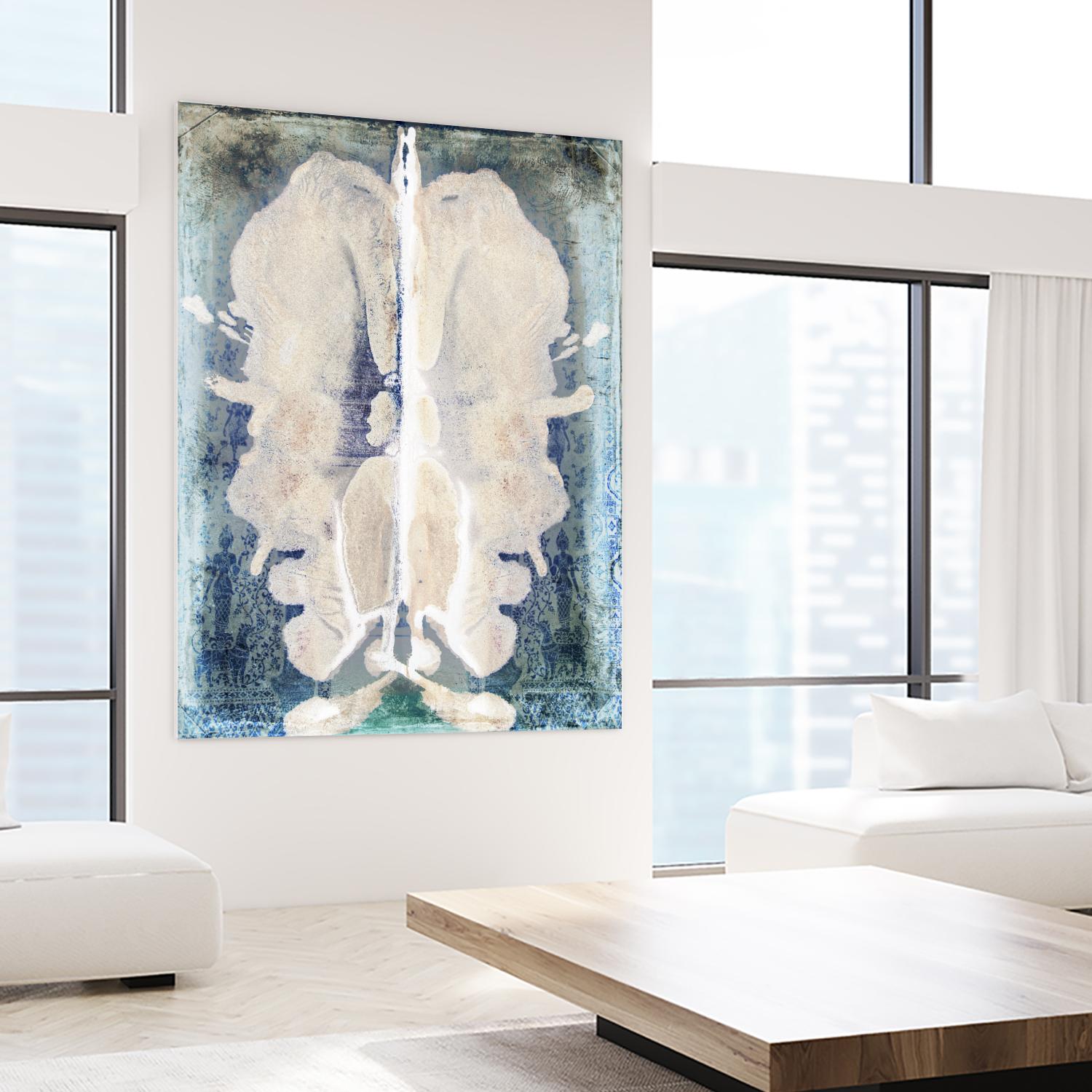 White Ink Laos by Daniel Stanford on GIANT ART - white abstract