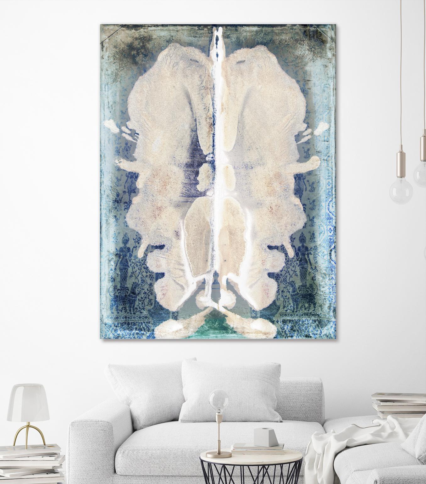 White Ink Laos by Daniel Stanford on GIANT ART - white abstract