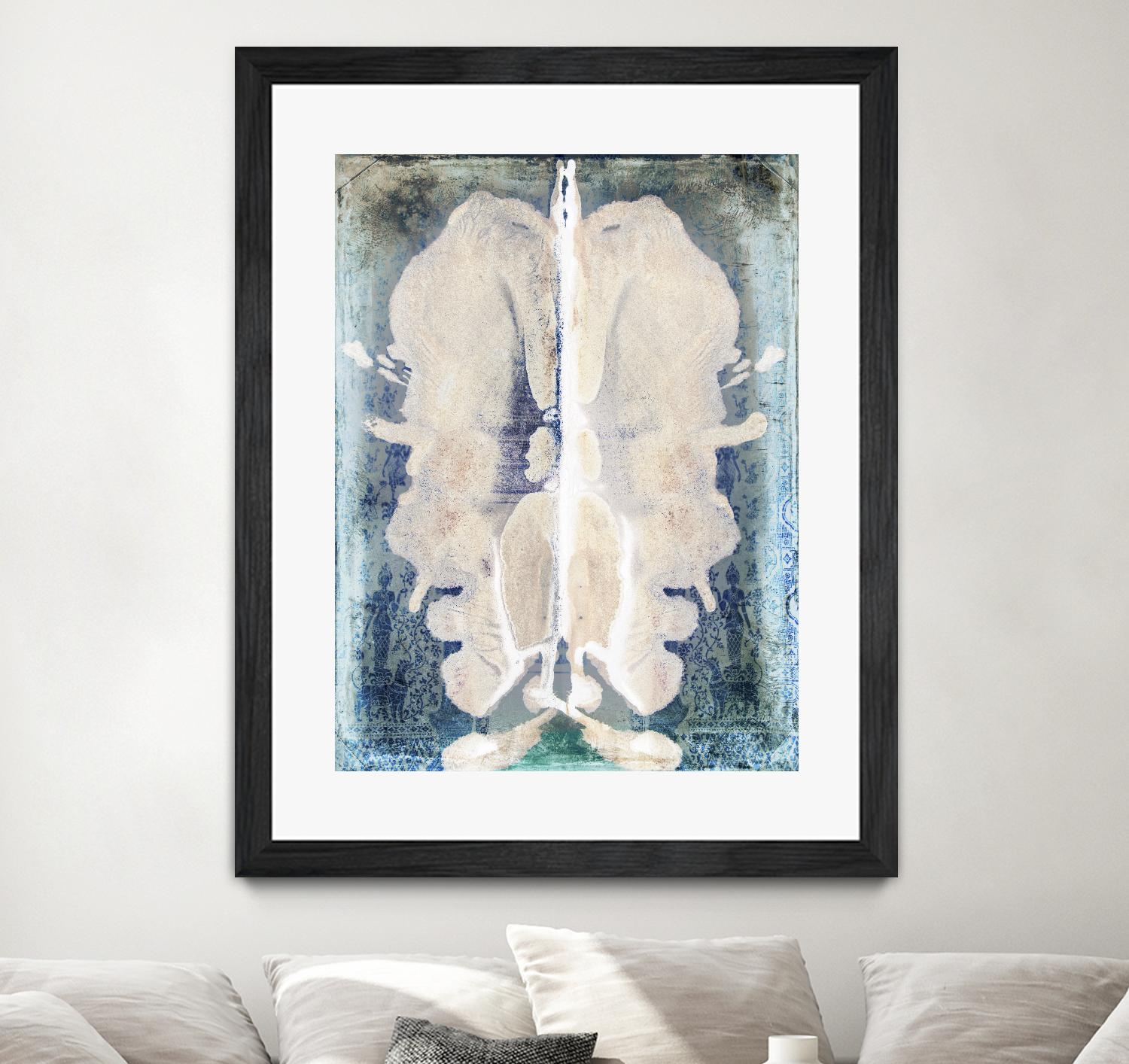 White Ink Laos by Daniel Stanford on GIANT ART - white abstract cerveau
