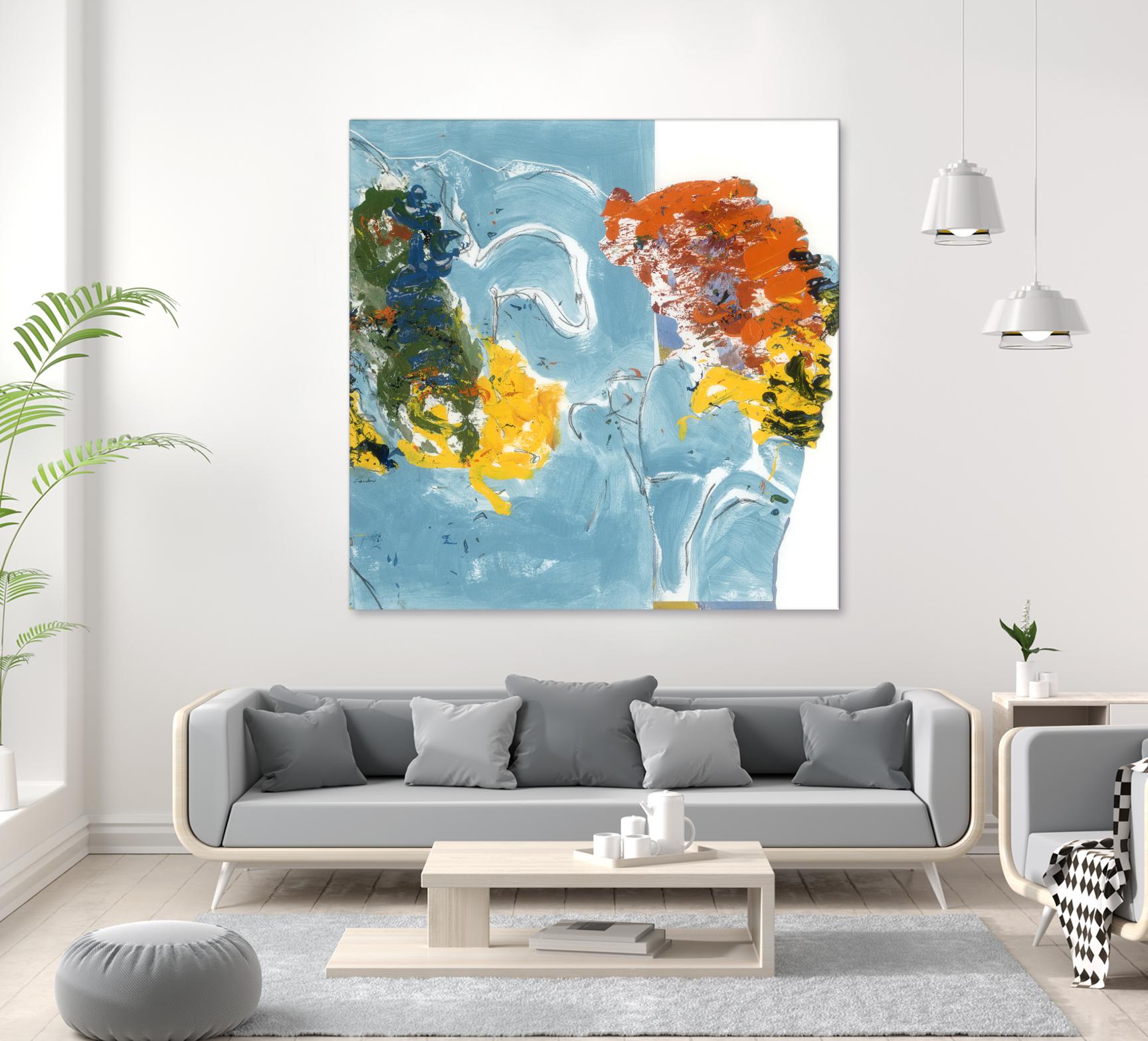 Flower Flow by Diane Lambin on GIANT ART - white abstract