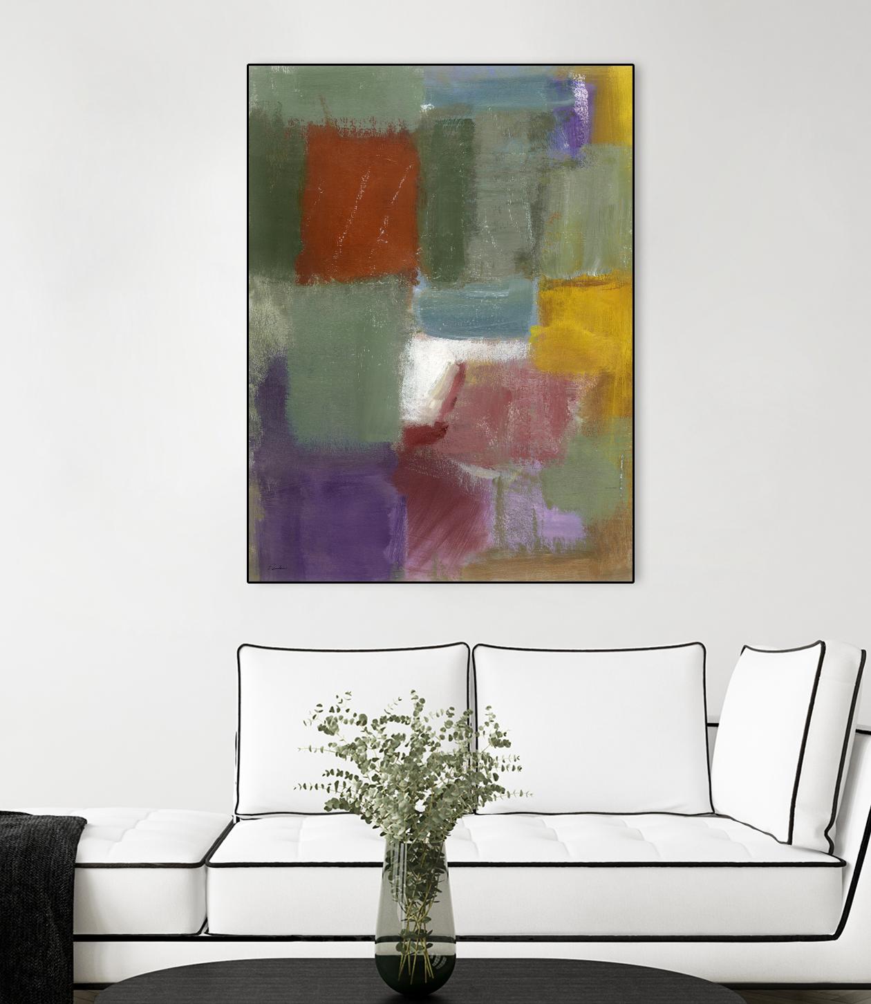 Soft Squares by Diane Lambin on GIANT ART - purple abstract