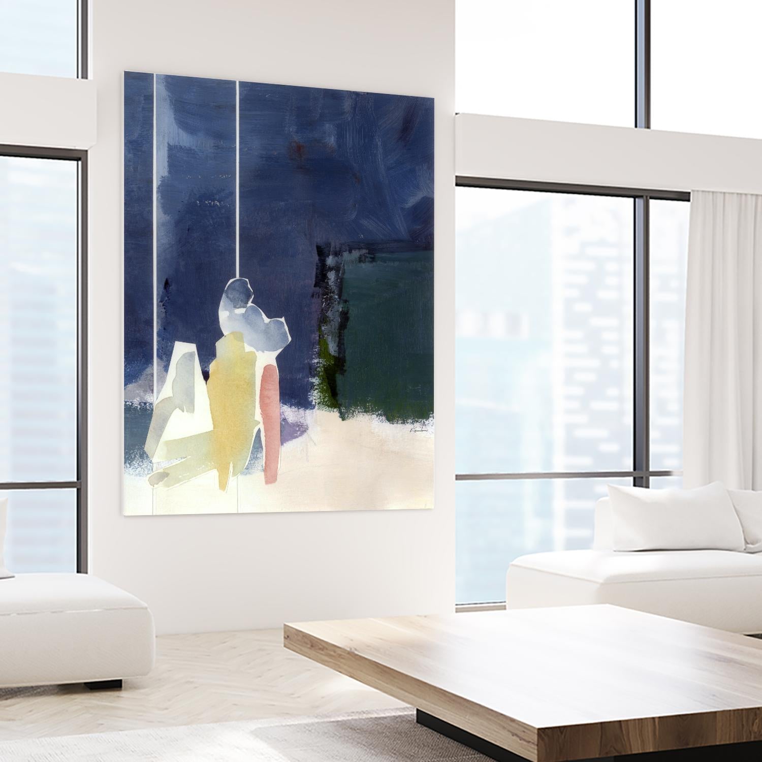 Mystic Rider by Diane Lambin on GIANT ART - white abstract