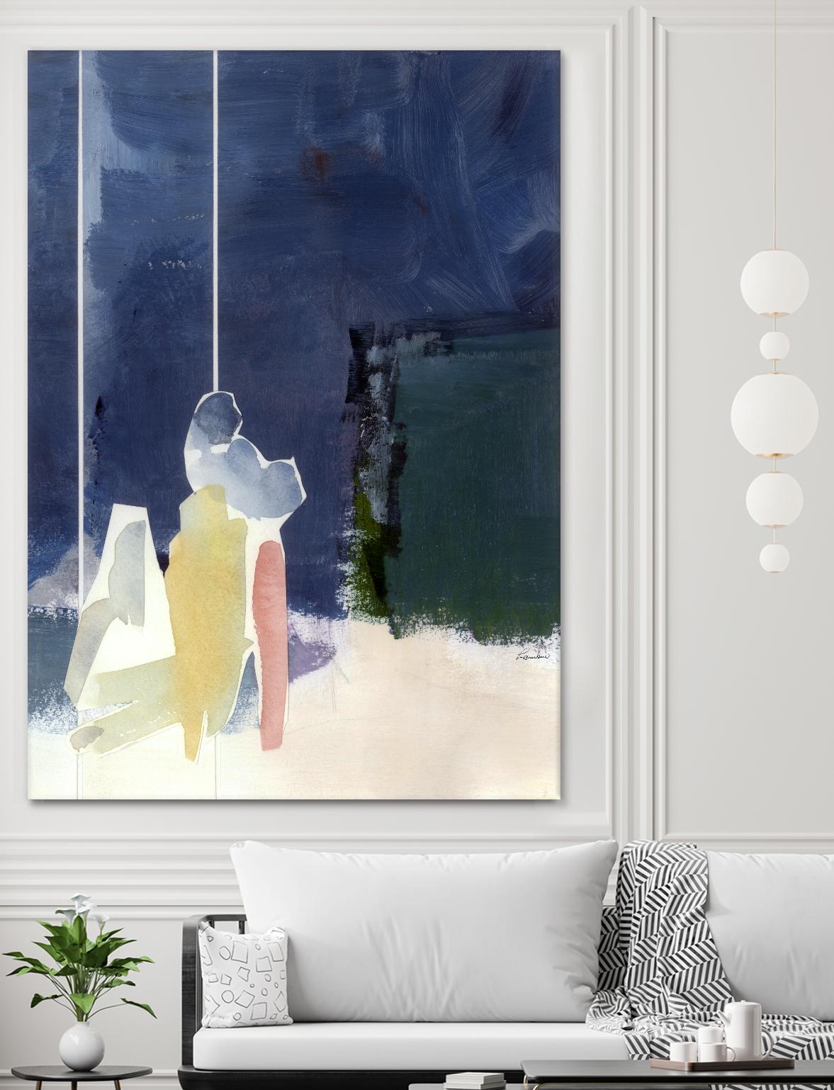 Mystic Rider by Diane Lambin on GIANT ART - white abstract