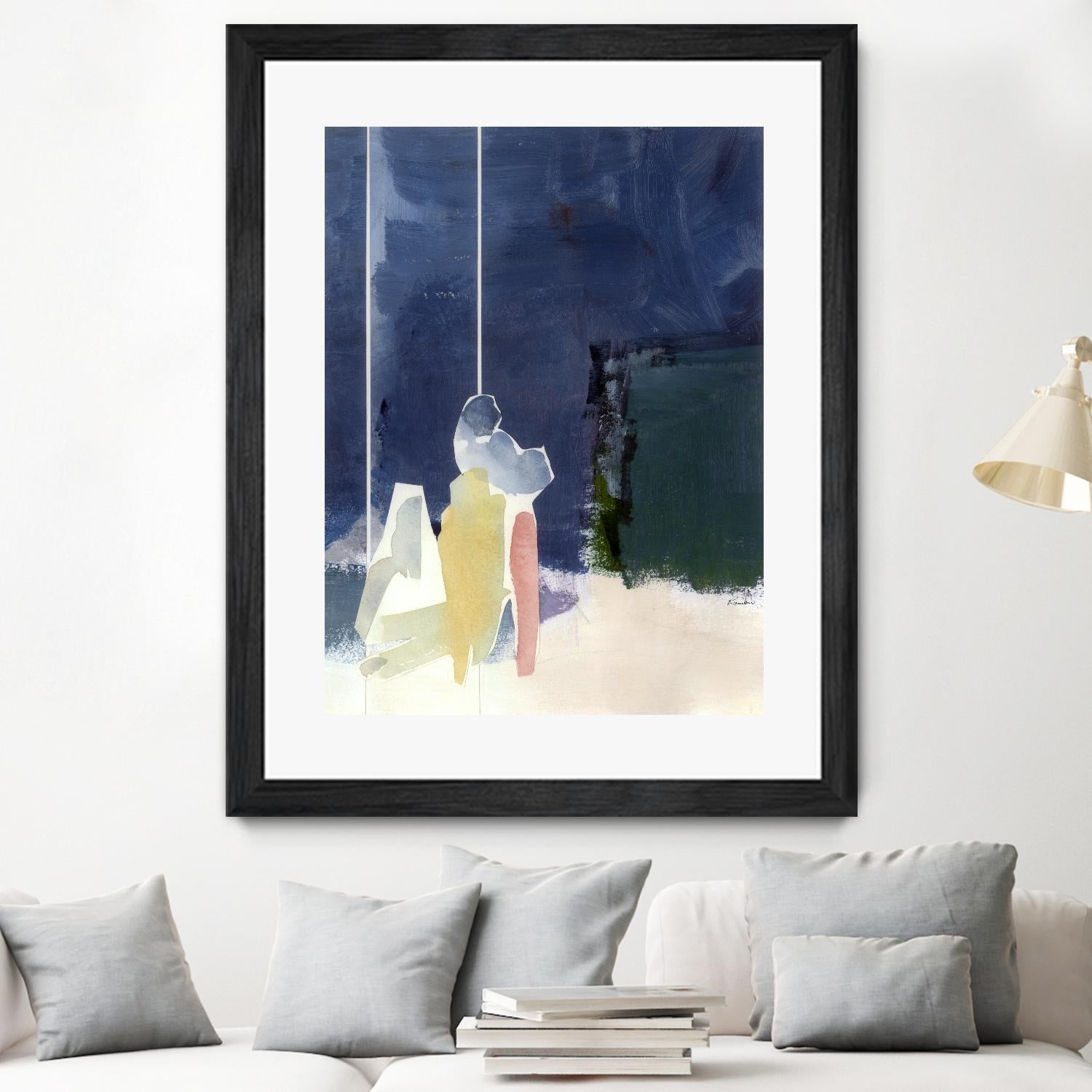 Mystic Rider by Diane Lambin on GIANT ART - green abstract quebec artists