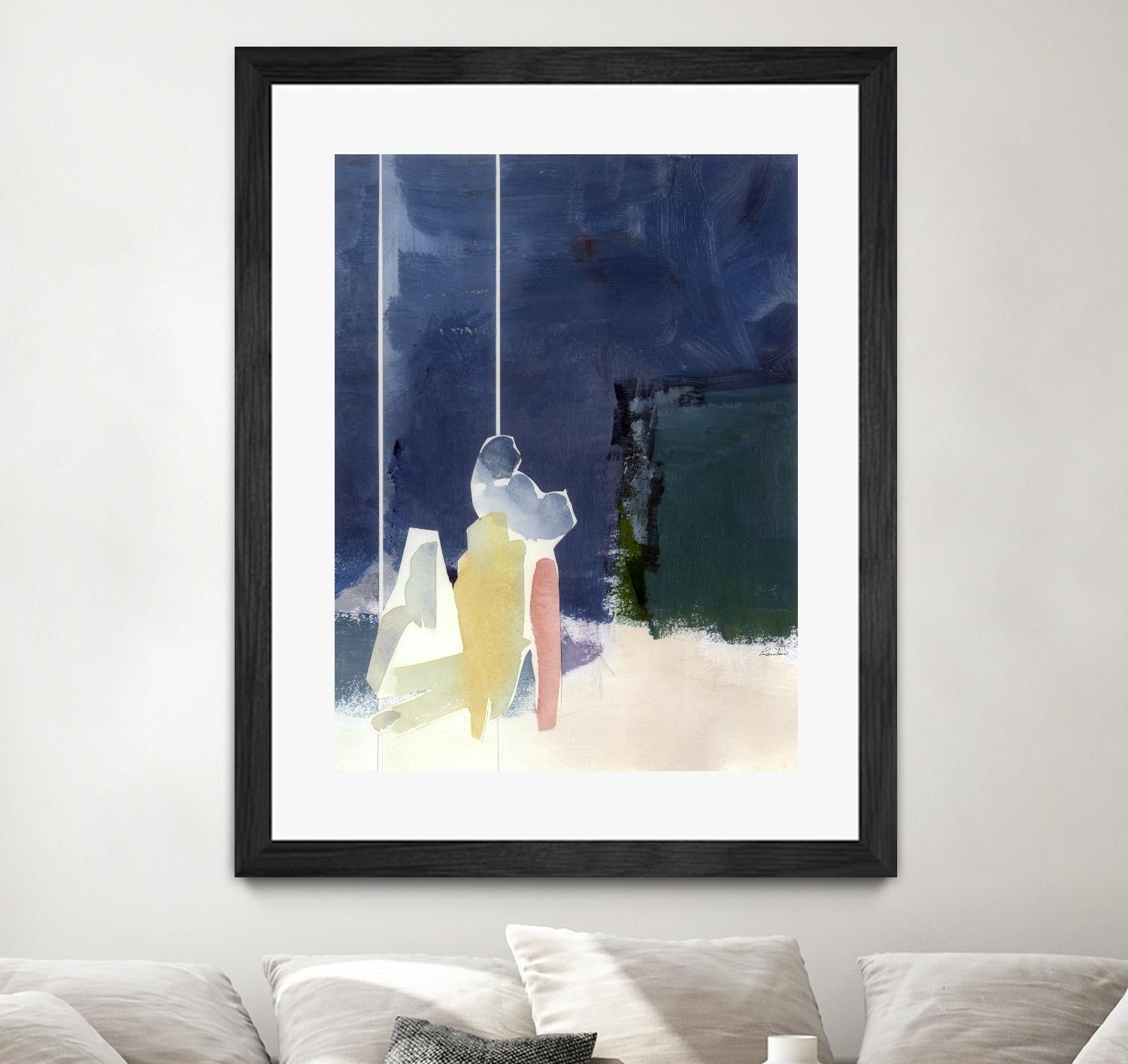 Mystic Rider by Diane Lambin on GIANT ART - green abstract quebec artists