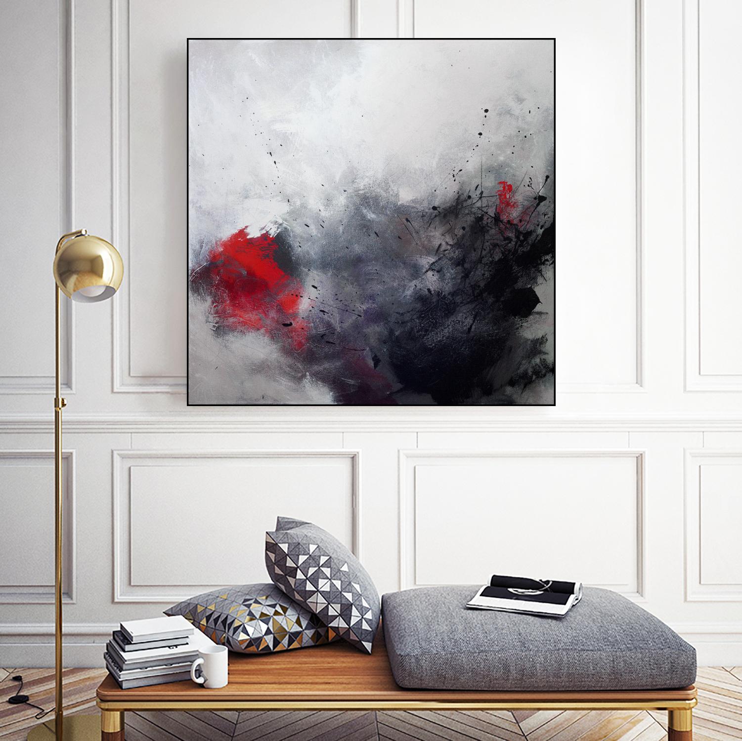 Unanchored by Roland Benoît on GIANT ART - grey abstract