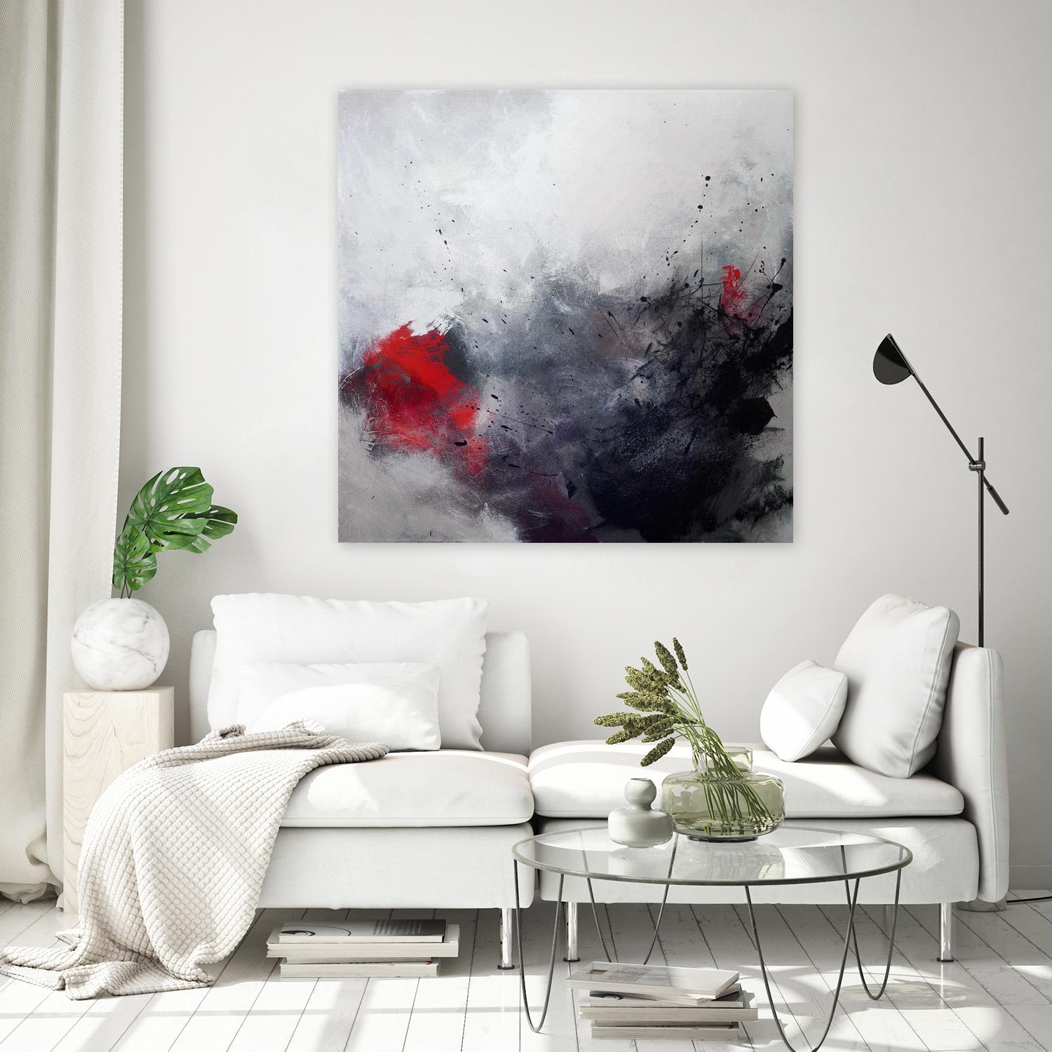 Unanchored by Roland Benoît on GIANT ART - red abstract artiste québécois