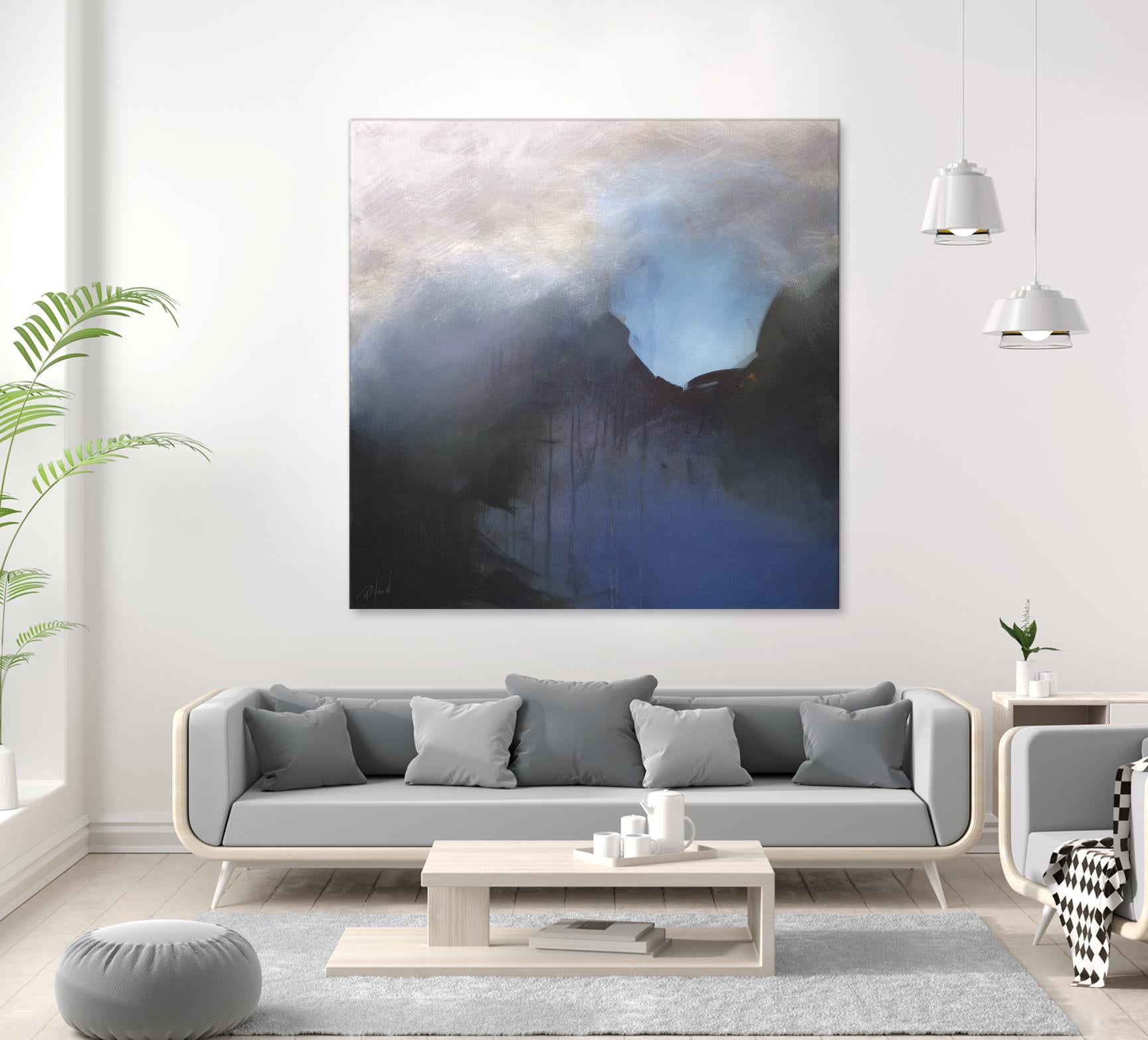 Passage by Roland Benoît on GIANT ART - blue abstract