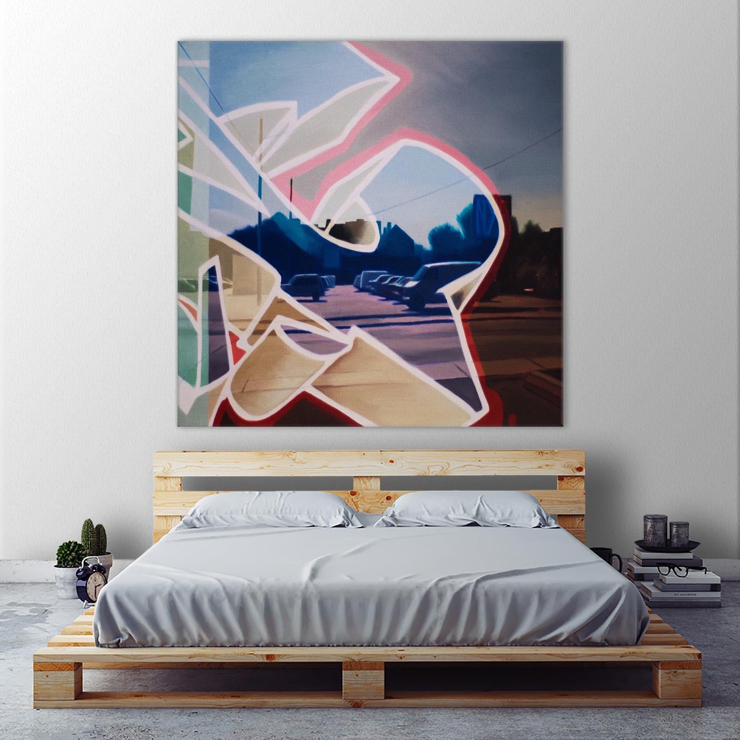 False Future by James Nye on GIANT ART - beige street art graffiti