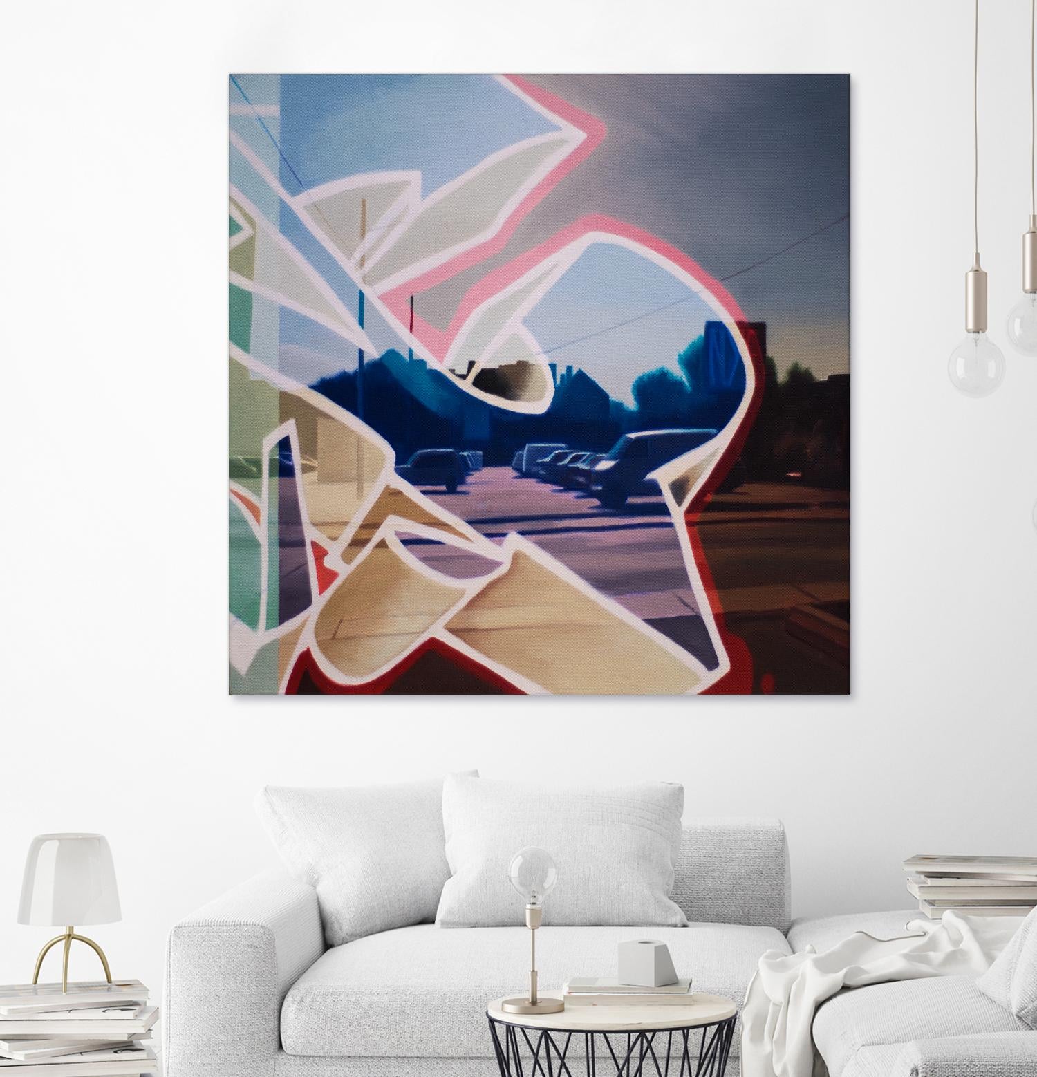 False Future by James Nye on GIANT ART - beige street art graffiti