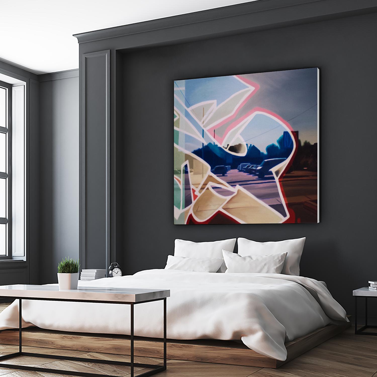 False Future by James Nye on GIANT ART - beige street art graffiti