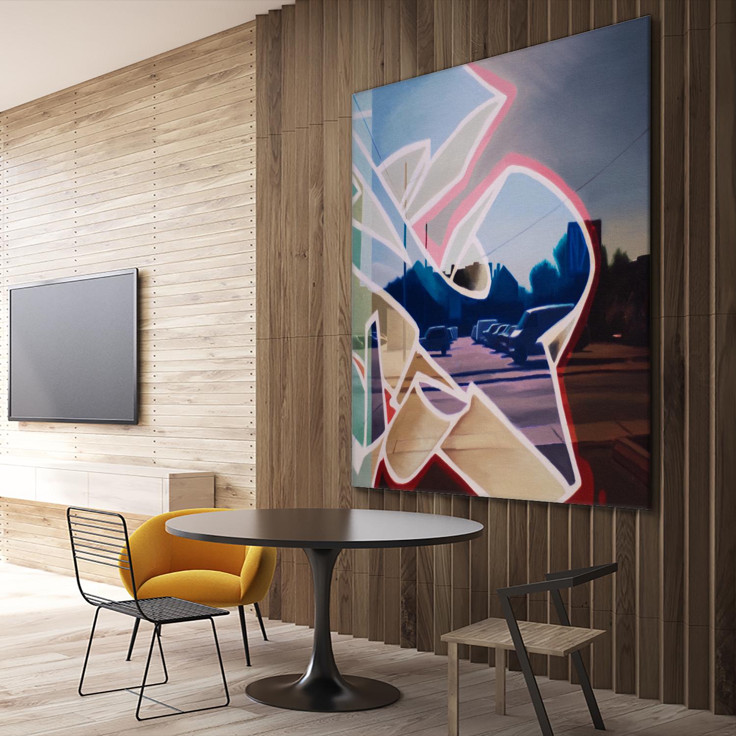 False Future by James Nye on GIANT ART - beige street art graffiti