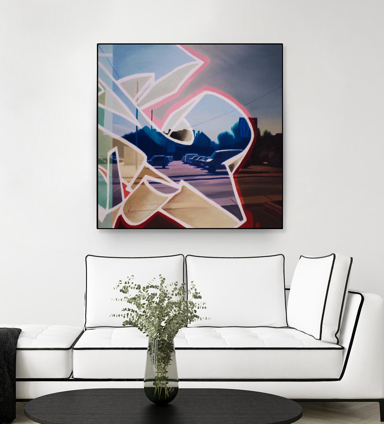 False Future by James Nye on GIANT ART - beige street art graffiti