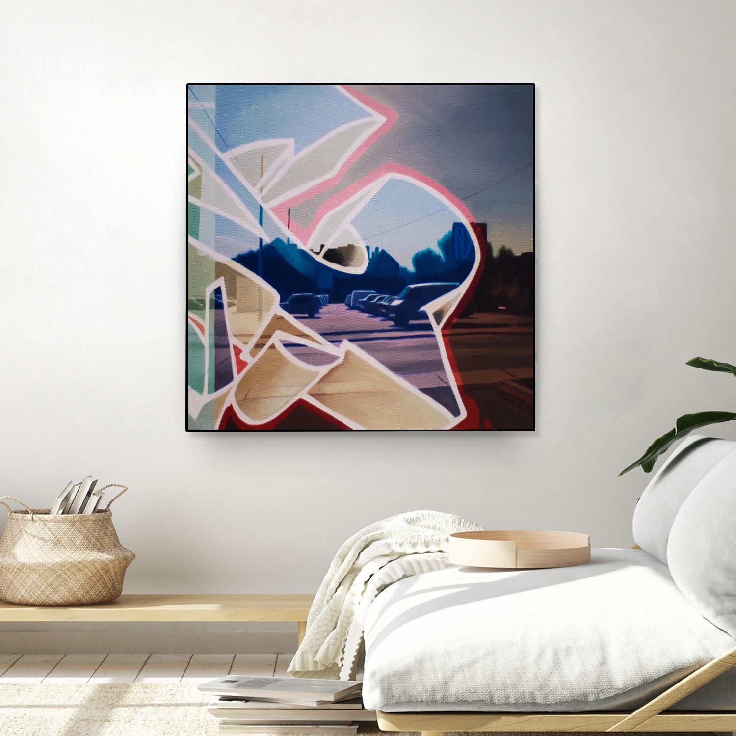 False Future by James Nye on GIANT ART - beige street art graffiti