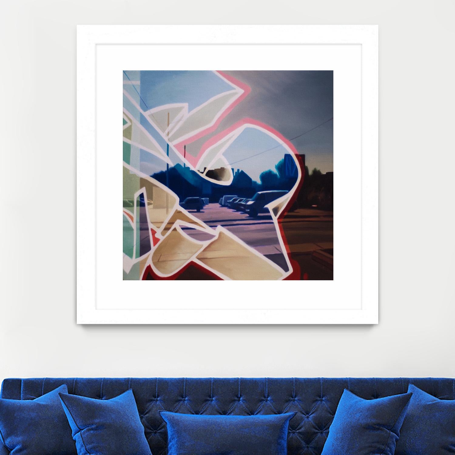 False Future by James Nye on GIANT ART - beige street art graffiti