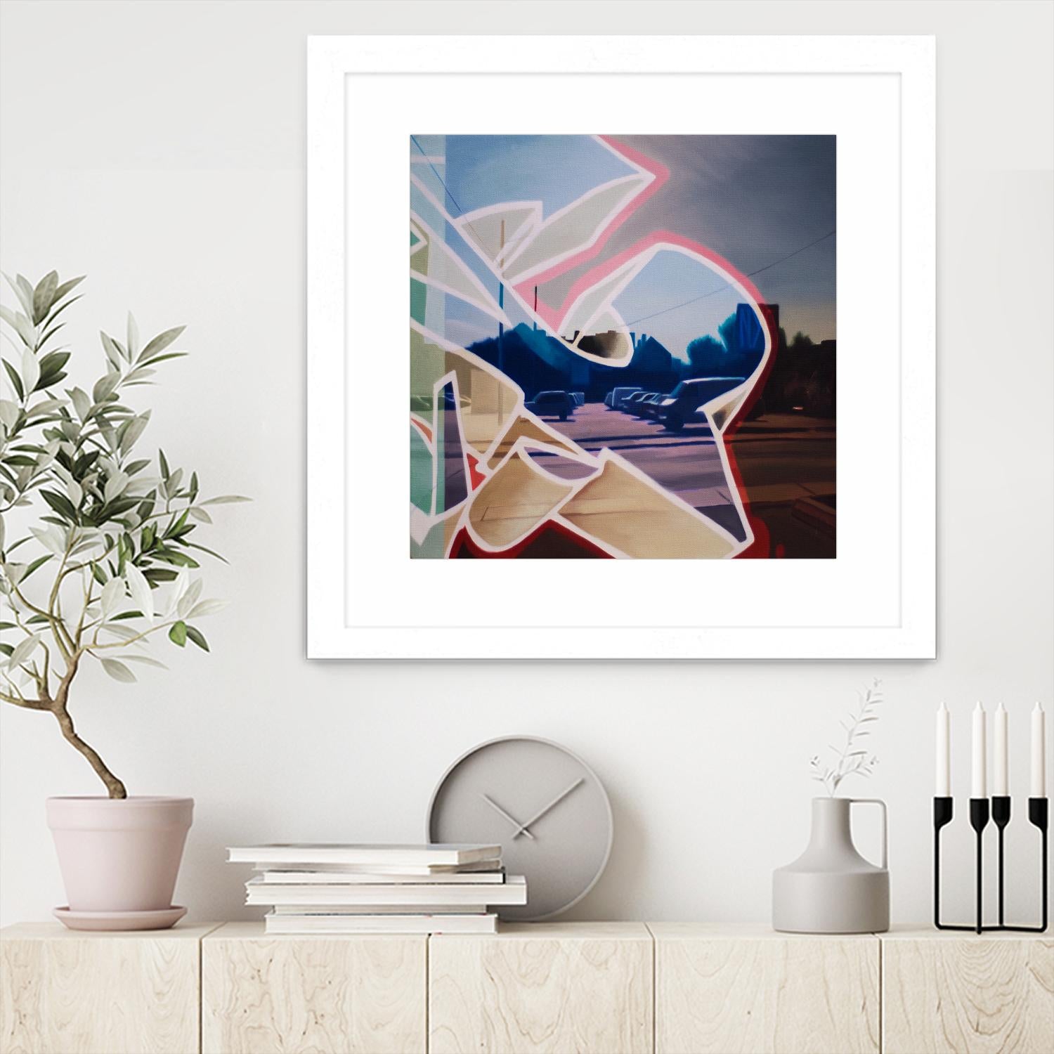 False Future by James Nye on GIANT ART - beige street art graffiti