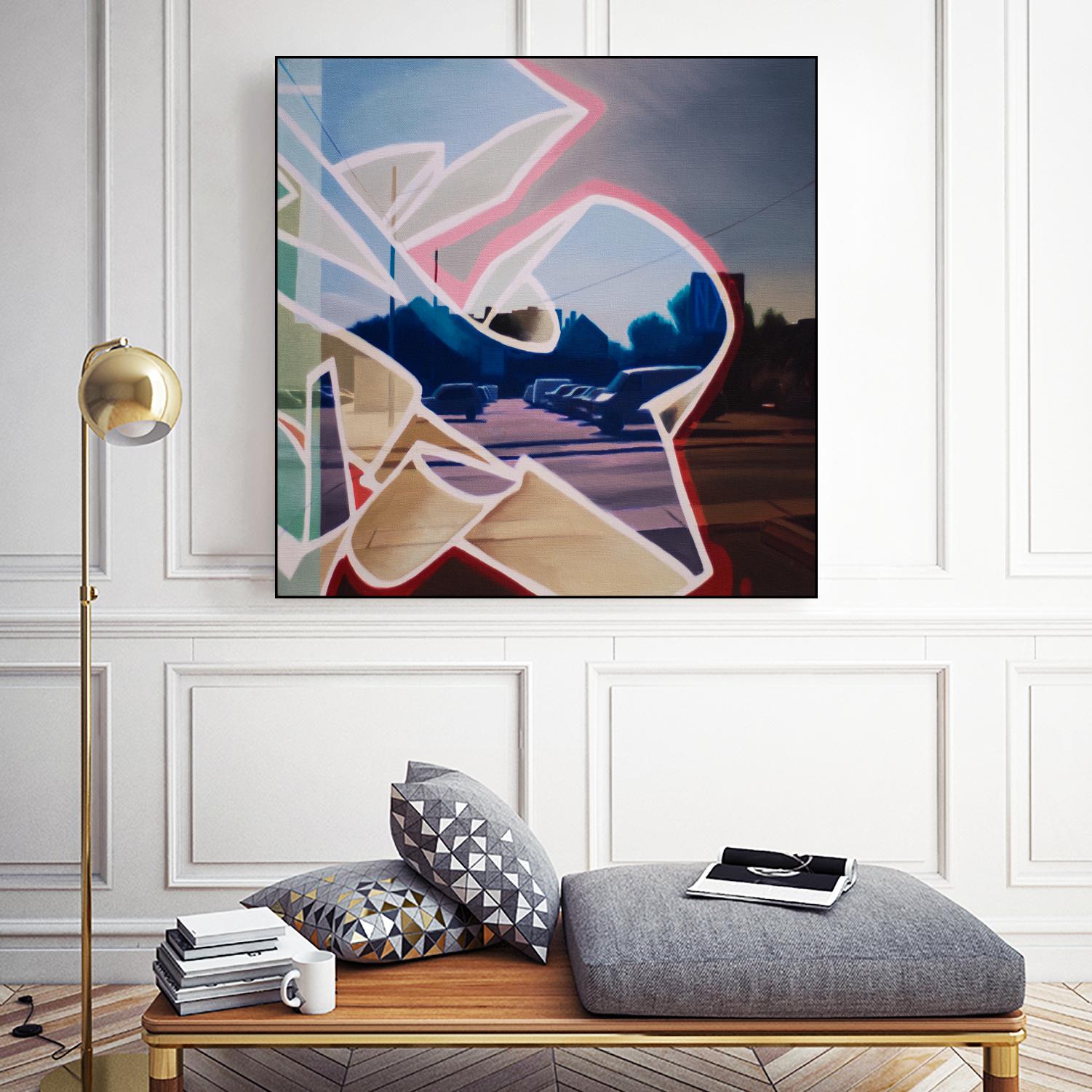 False Future by James Nye on GIANT ART - beige street art graffiti