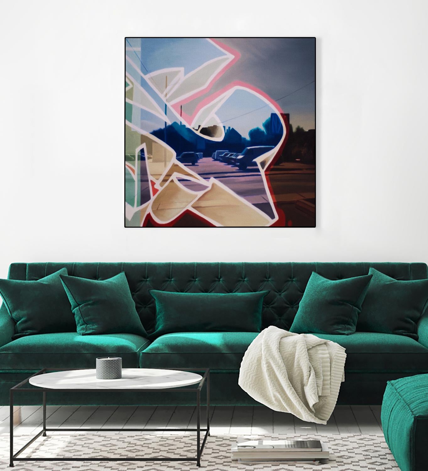 False Future by James Nye on GIANT ART - beige street art graffiti