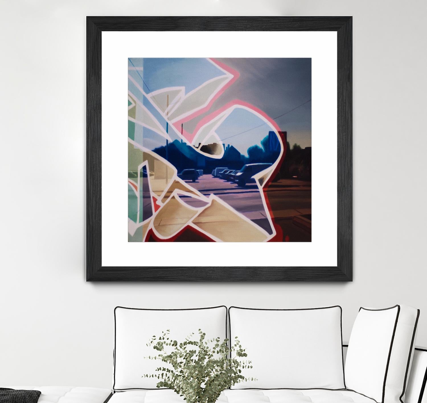 False Future by James Nye on GIANT ART - beige street art graffiti