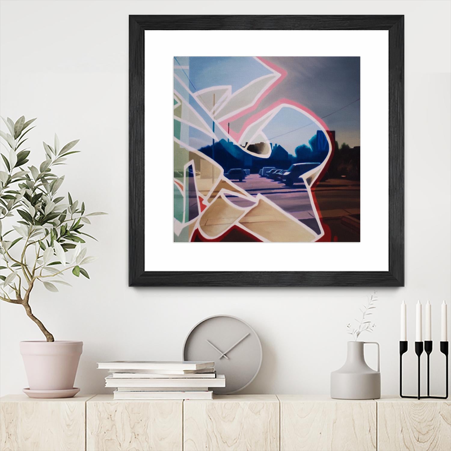 False Future by James Nye on GIANT ART - beige street art graffiti