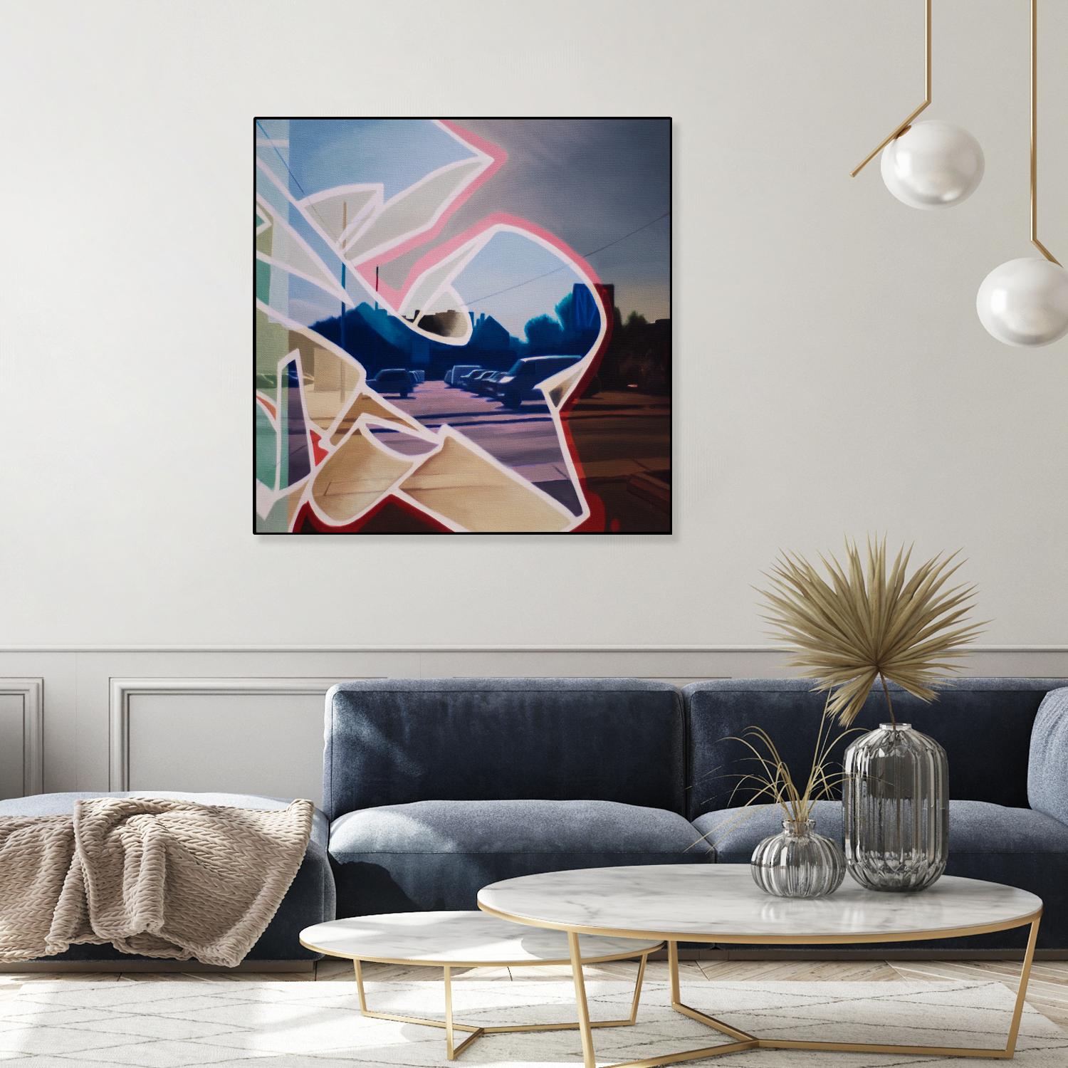 False Future by James Nye on GIANT ART - beige street art graffiti