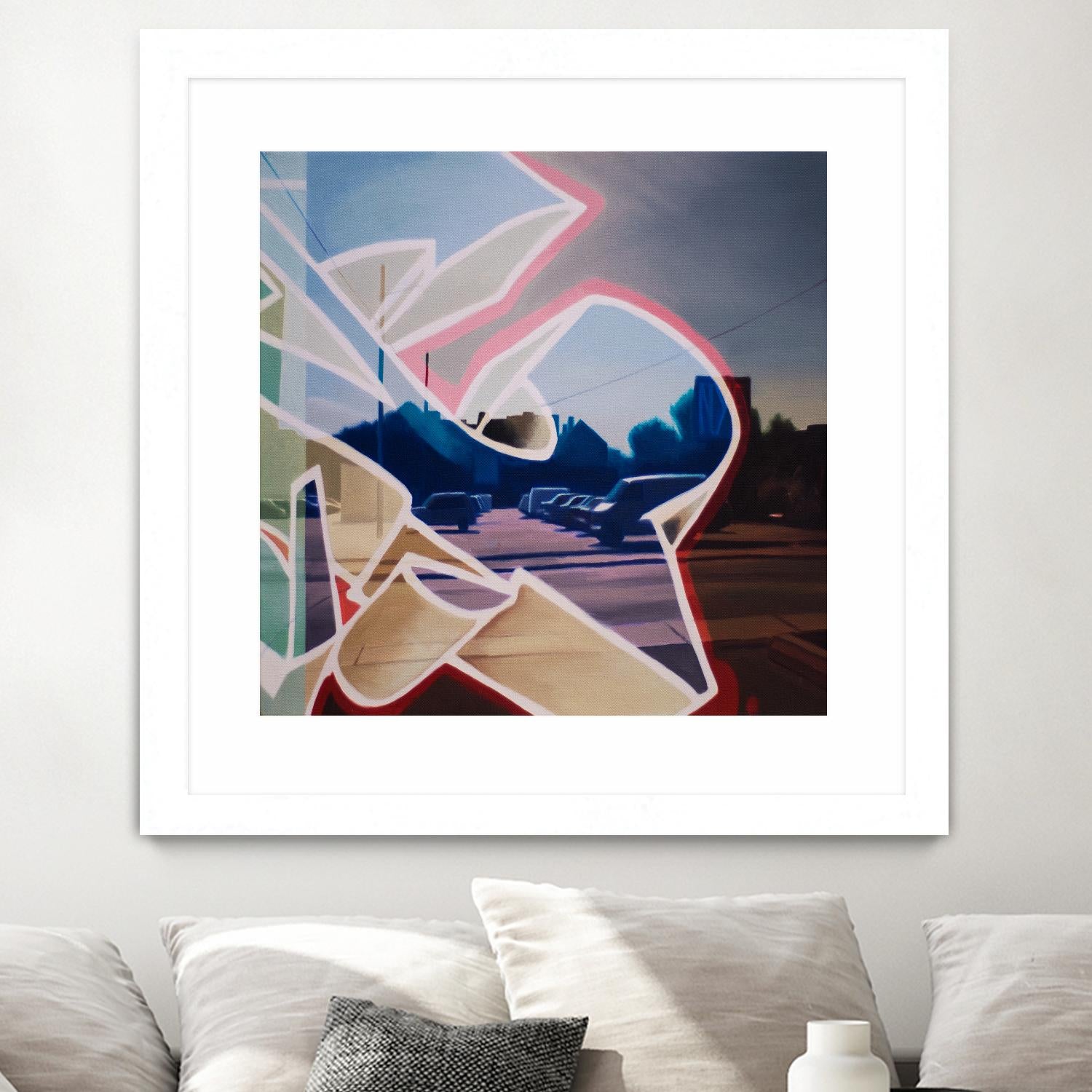 False Future by James Nye on GIANT ART - beige street art graffiti