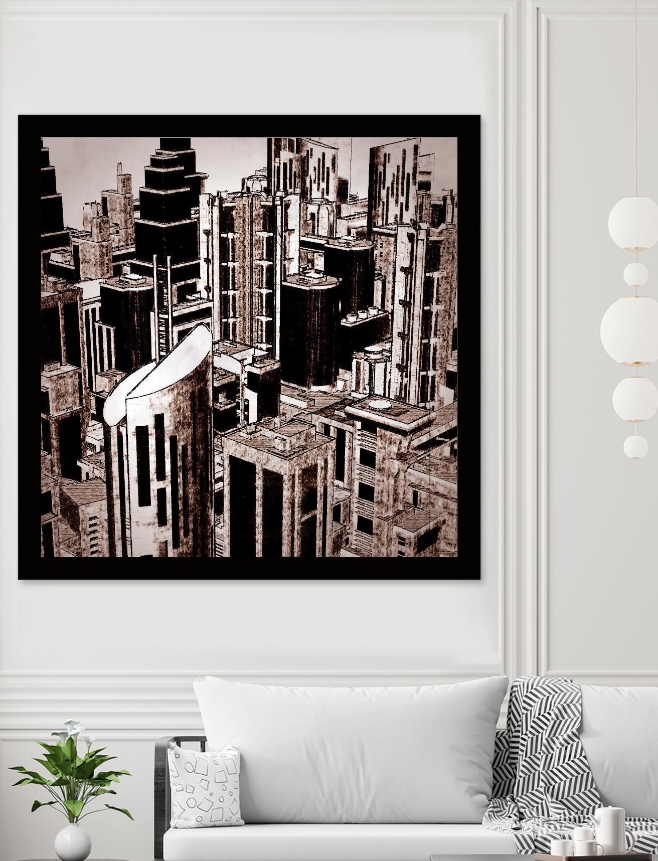 Megapolis 2 by Jefd on GIANT ART - black digital