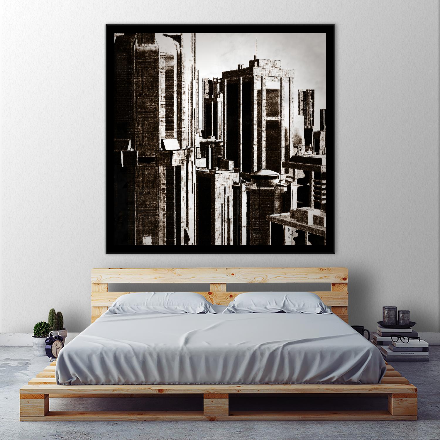 Megapolis 3 by Jefd on GIANT ART - black digital buildings