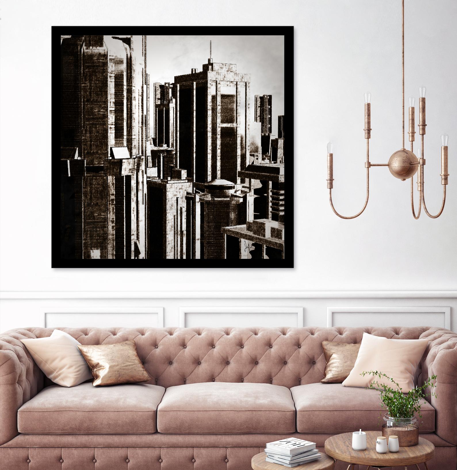 Megapolis 3 by Jefd on GIANT ART - black digital buildings