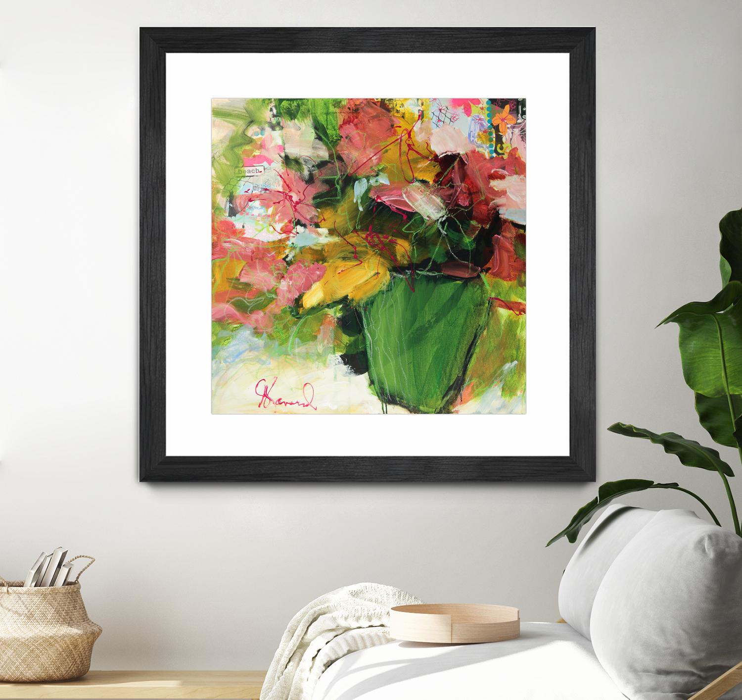 Beach Lover by Doris Savard on GIANT ART - pink flowers artistes du québec