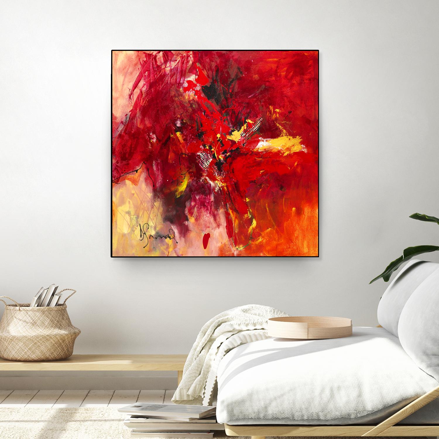 Lovely by Doris Savard on GIANT ART - red abstract