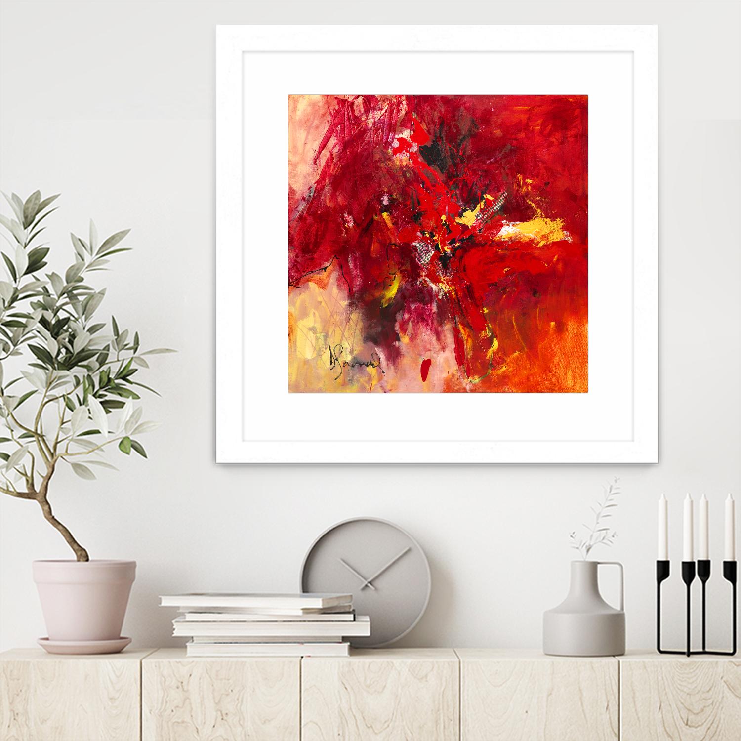 Lovely by Doris Savard on GIANT ART - red abstract