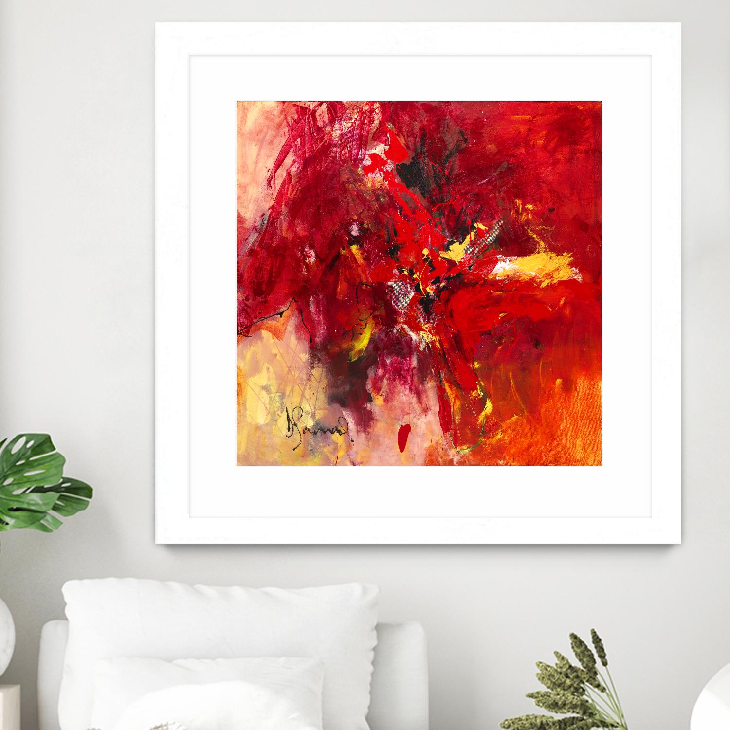 Lovely by Doris Savard on GIANT ART - red abstract