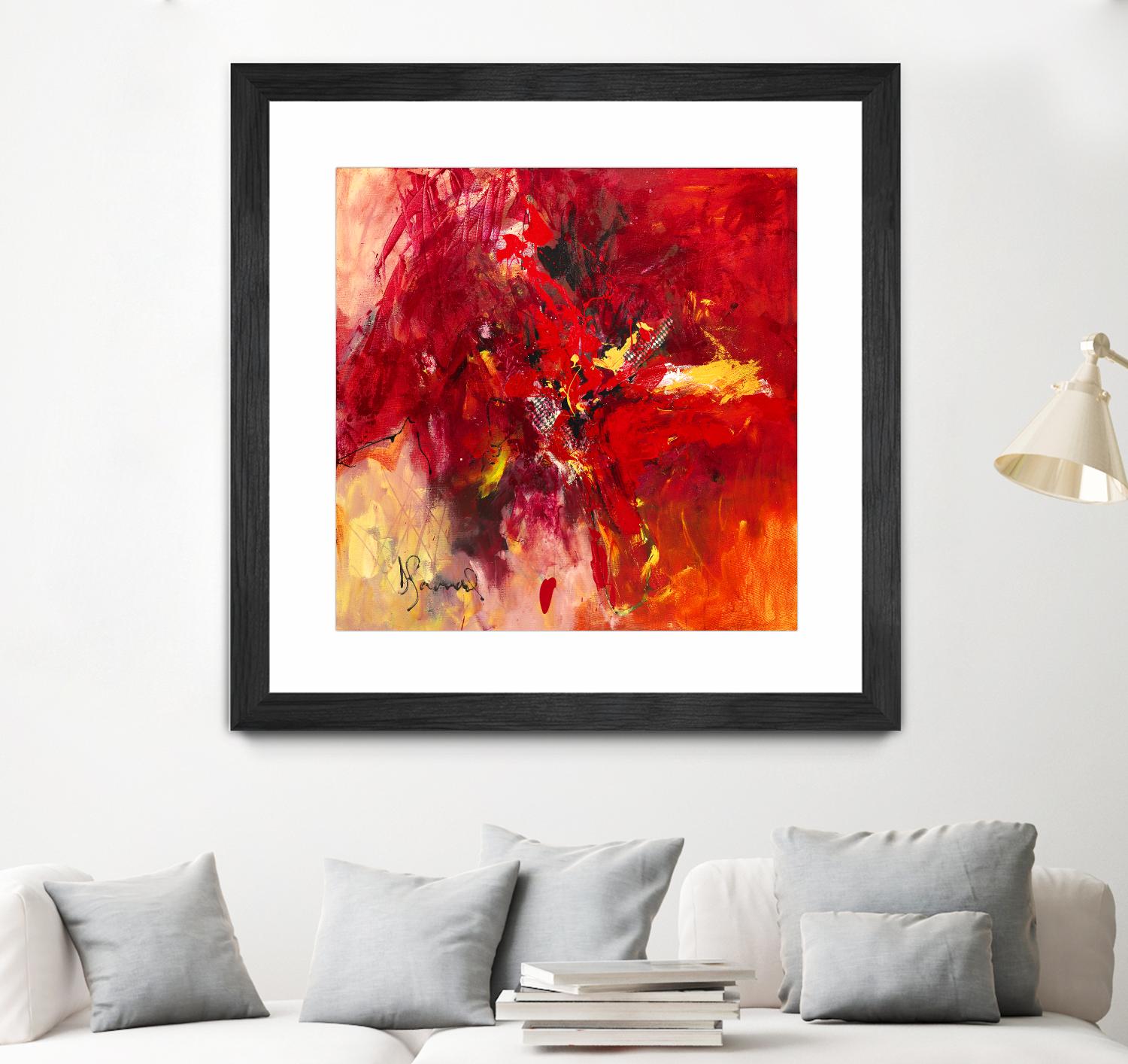 Lovely by Doris Savard on GIANT ART - red abstract