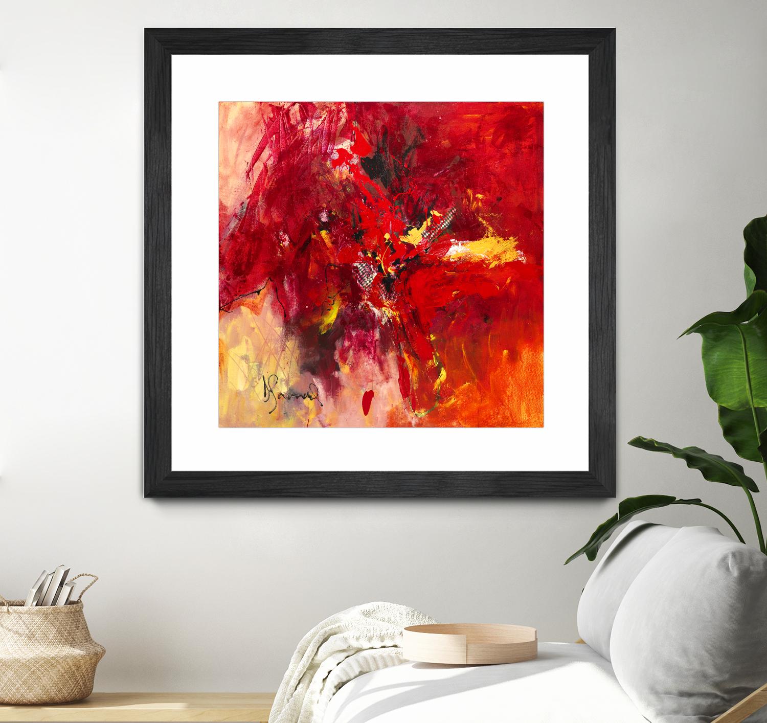 Lovely by Doris Savard on GIANT ART - red abstract