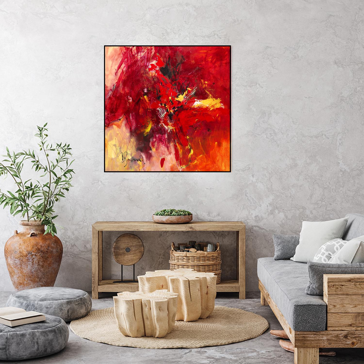 Lovely by Doris Savard on GIANT ART - red abstract