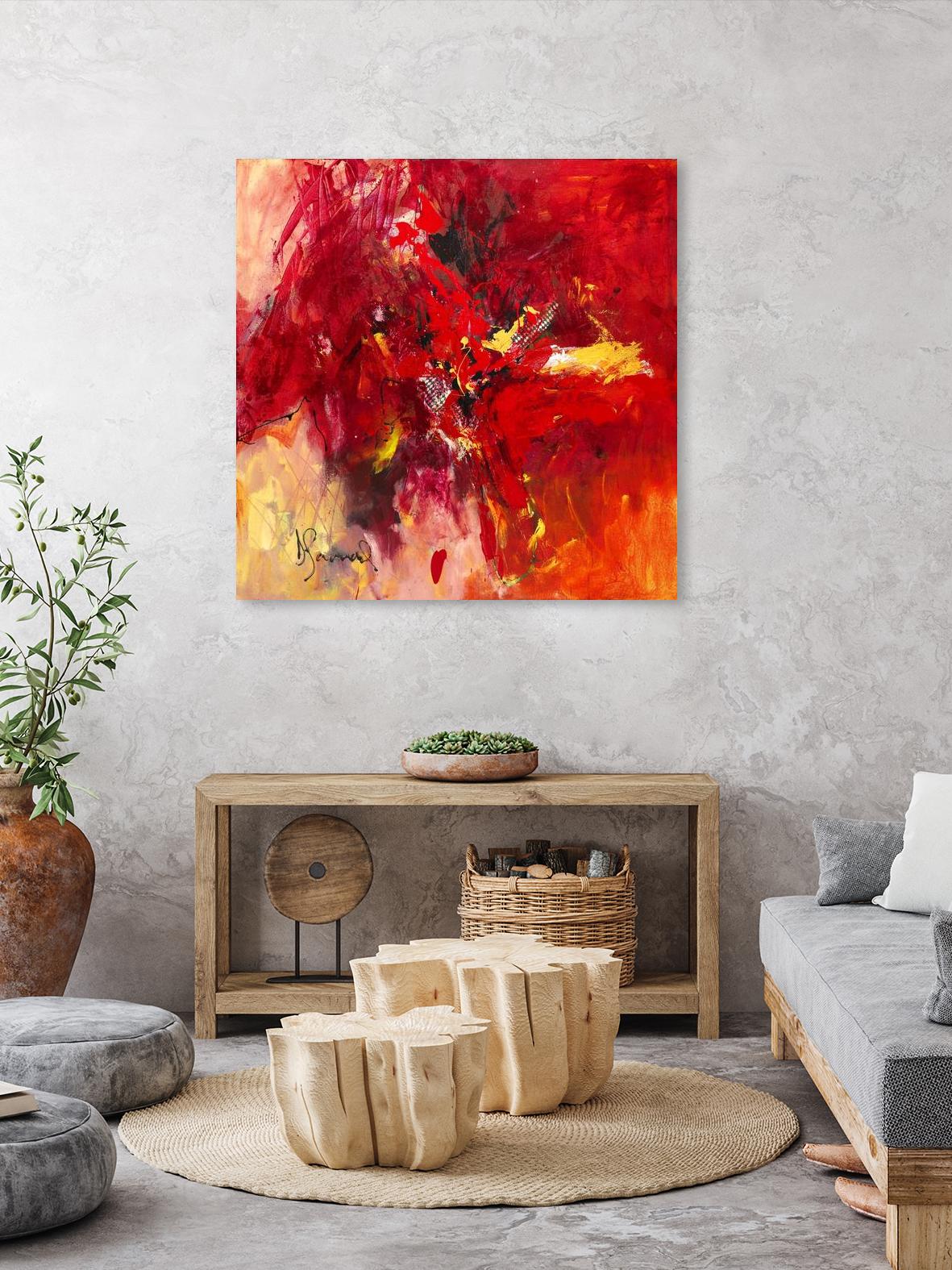 Lovely by Doris Savard on GIANT ART - red abstract