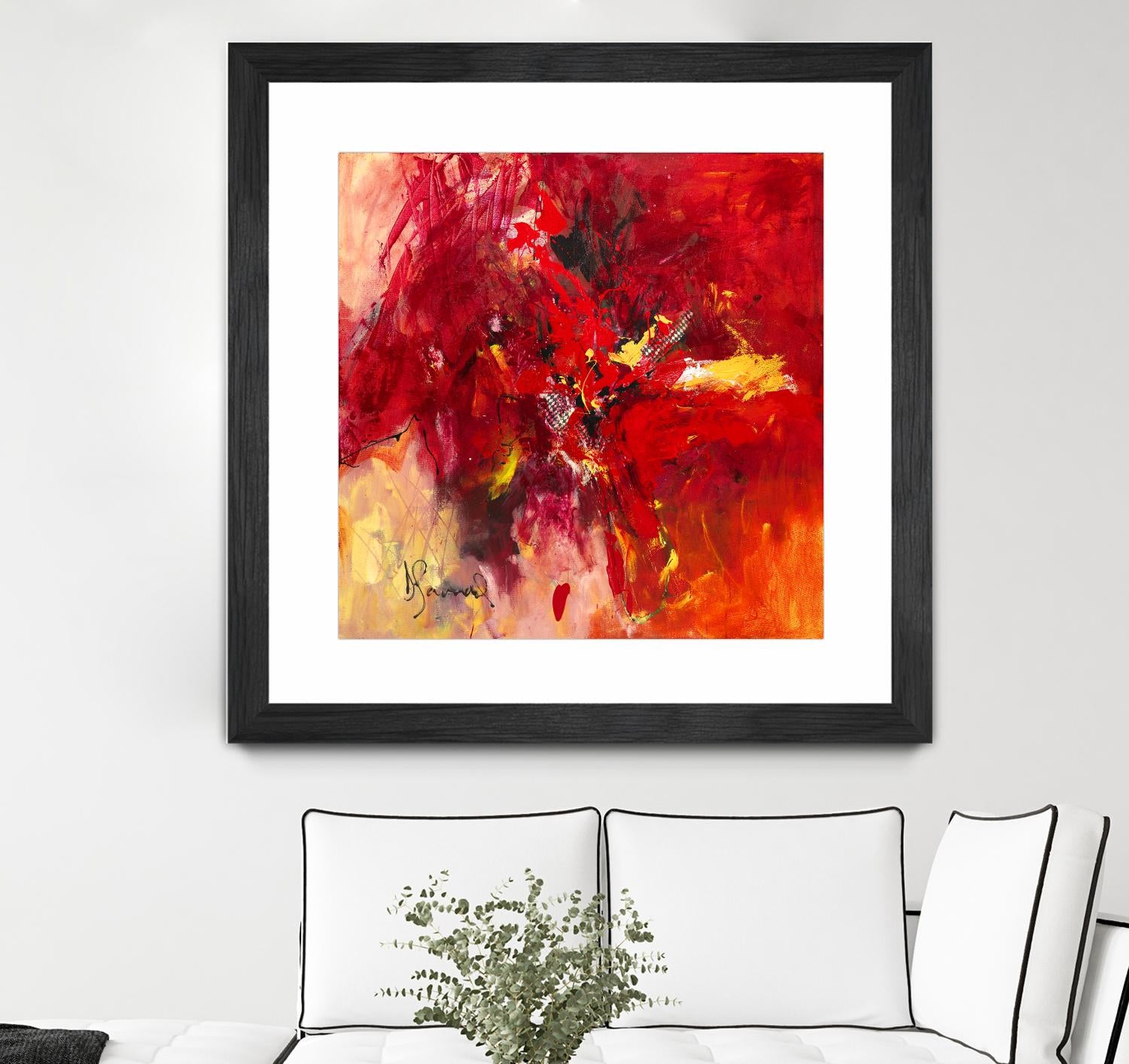 Lovely by Doris Savard on GIANT ART - red abstract