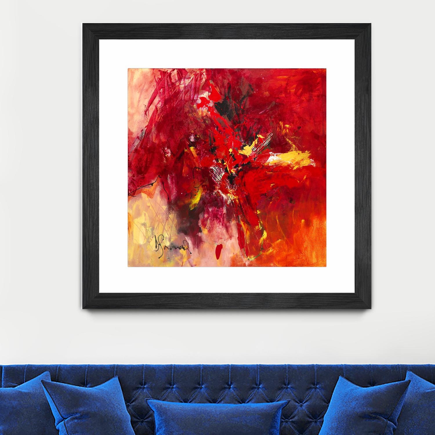 Lovely by Doris Savard on GIANT ART - red abstract