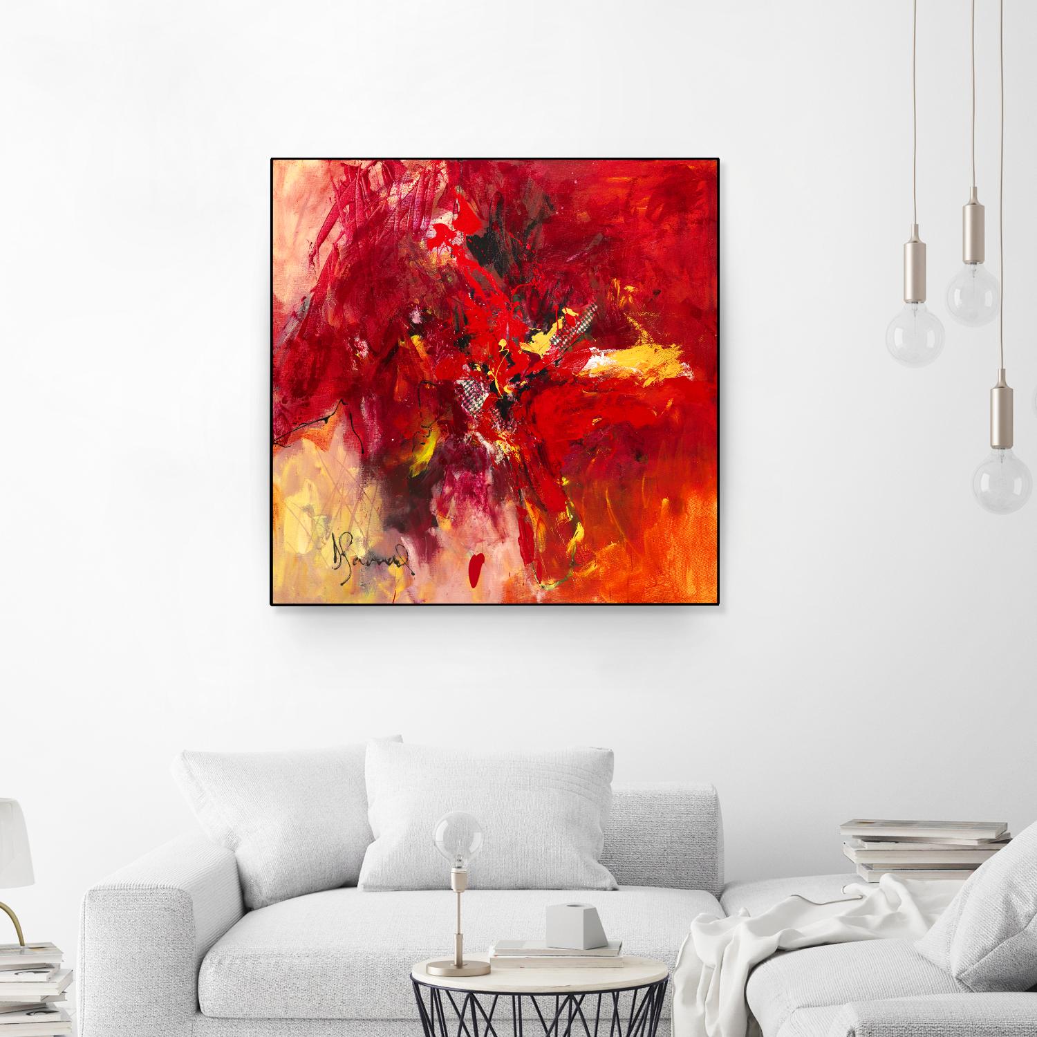 Lovely by Doris Savard on GIANT ART - red abstract
