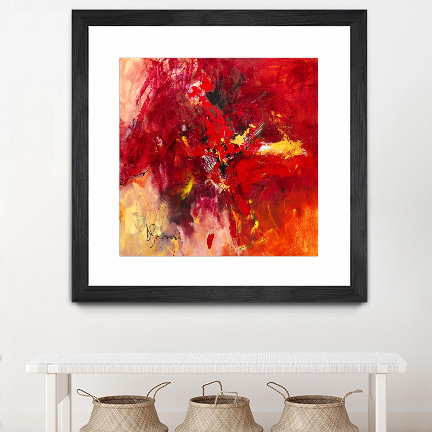 Lovely by Doris Savard on GIANT ART - red abstract