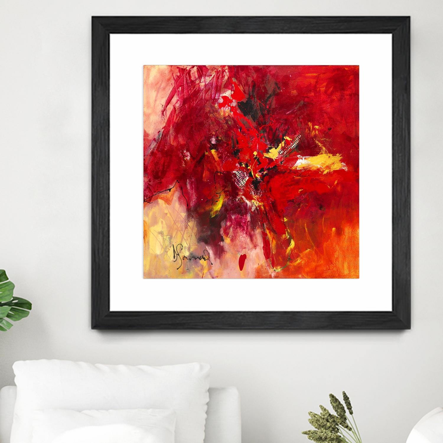 Lovely by Doris Savard on GIANT ART - red abstract