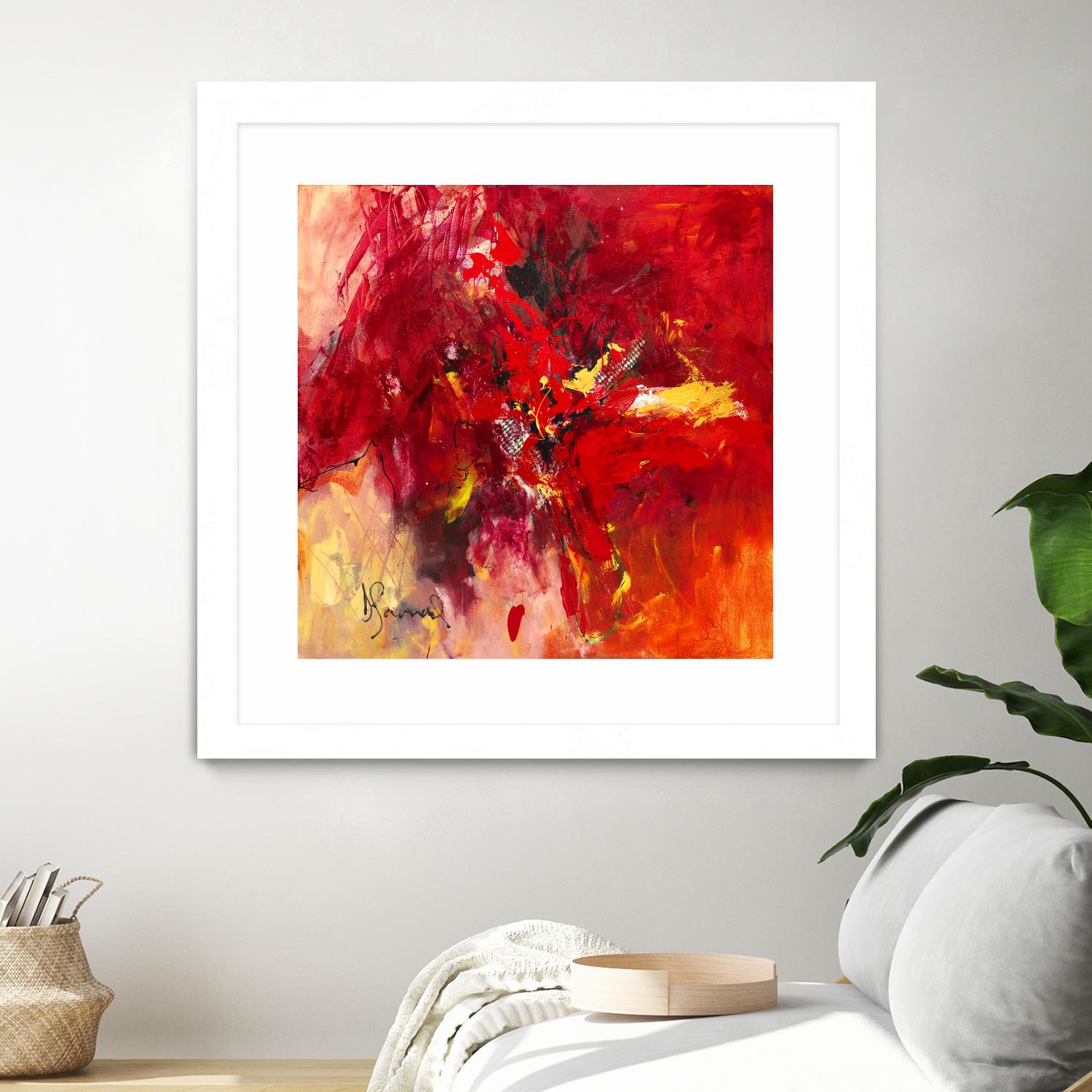 Lovely by Doris Savard on GIANT ART - red abstract