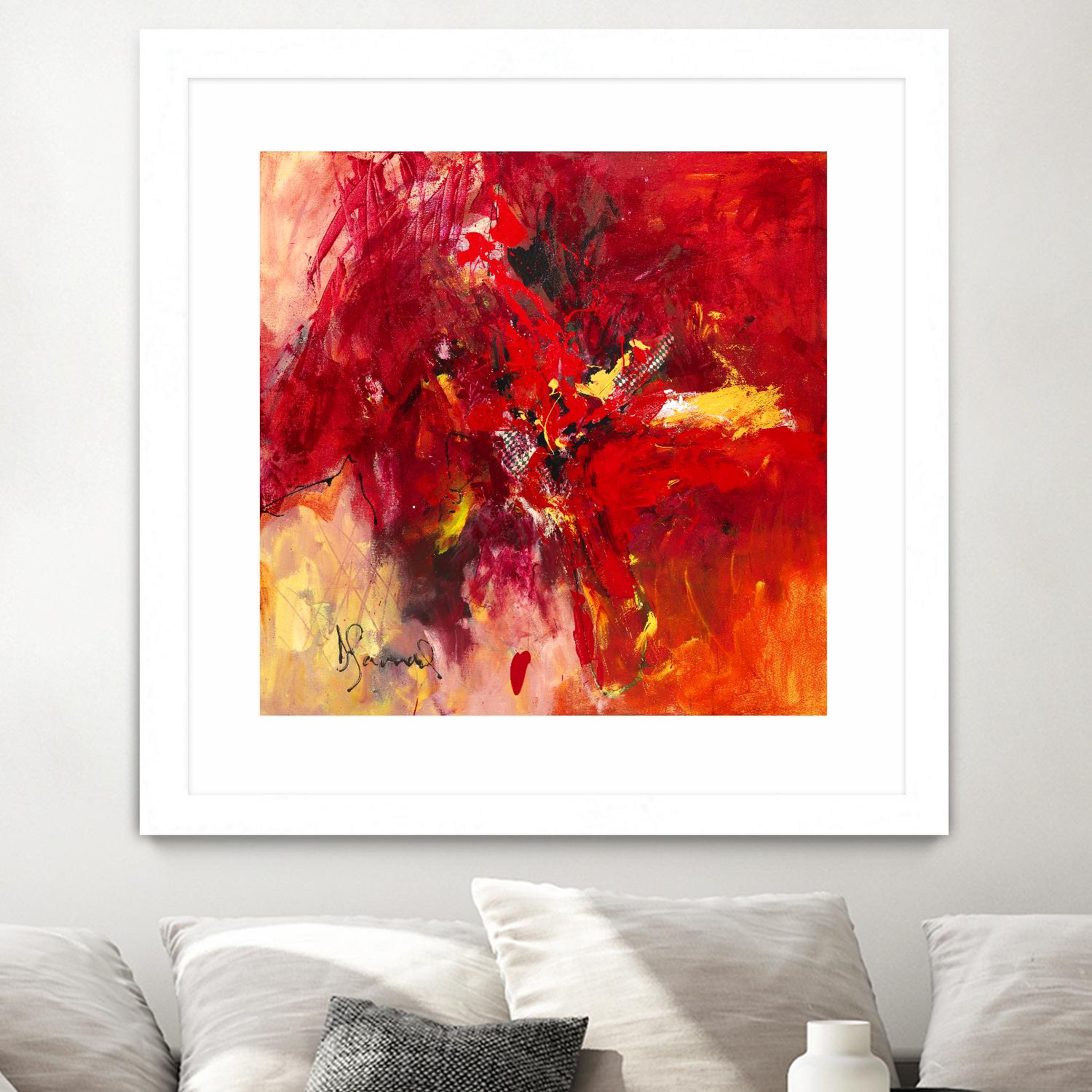 Lovely by Doris Savard on GIANT ART - red abstract