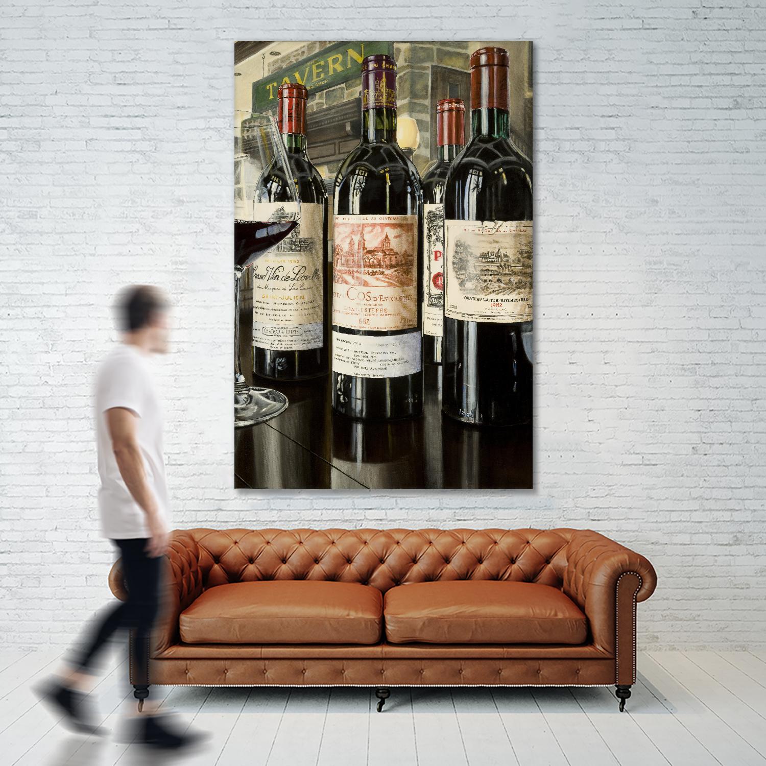 The Tavern... La grande classe by Marc Brochier on GIANT ART - beige still life alcool