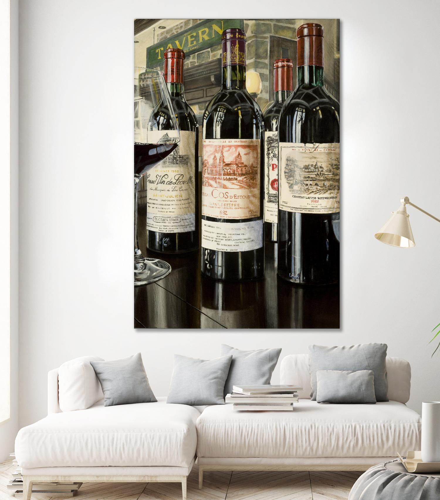 The Tavern... La grande classe by Marc Brochier on GIANT ART - beige still life alcool